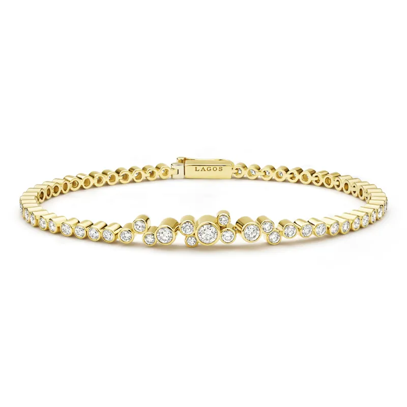 Fizz 18K Gold Diamond Tennis Bracelet (studio) sold by LAGOS