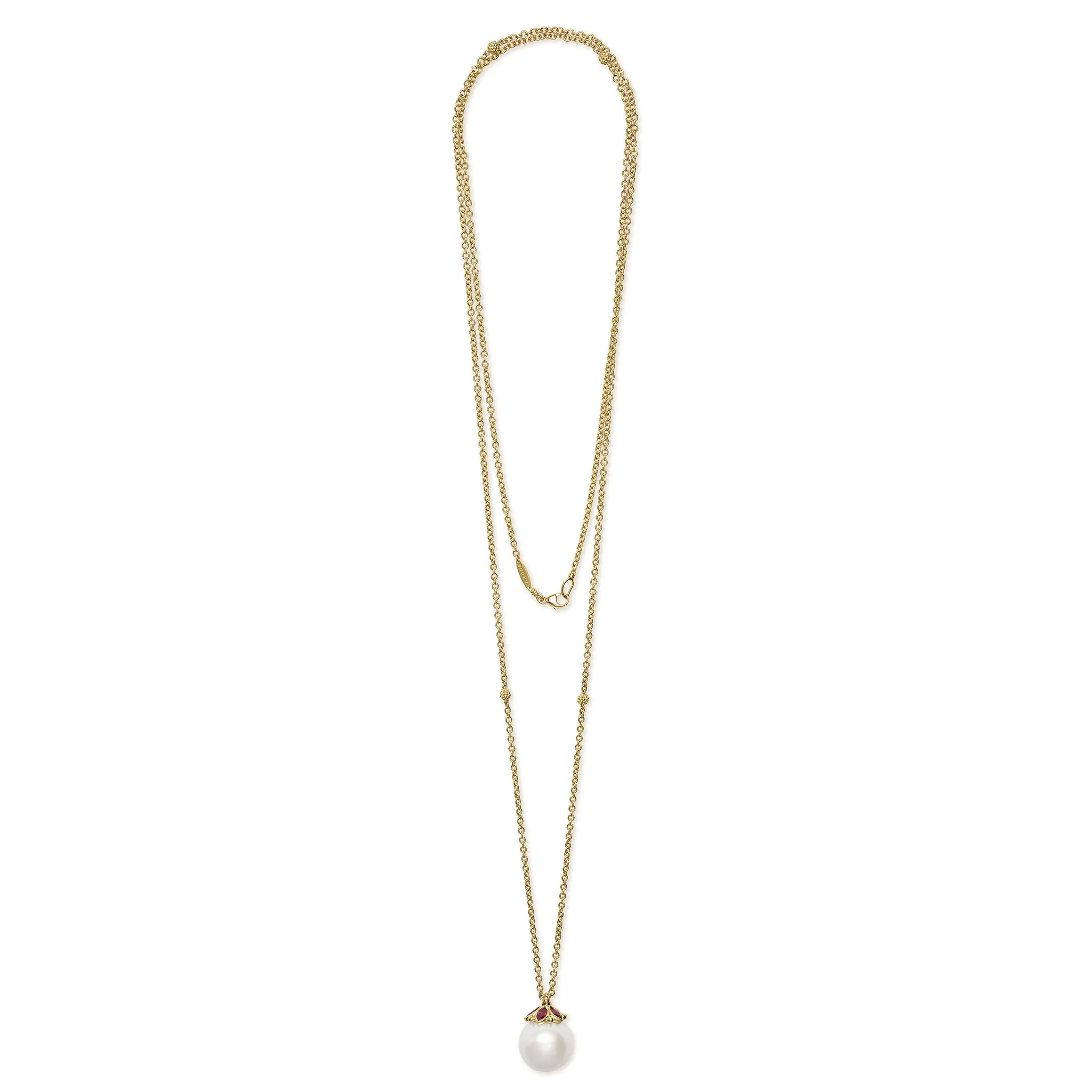 Studio 18K Gold Pearl Pendant Necklace sold by LAGOS product image thumbnail 2
