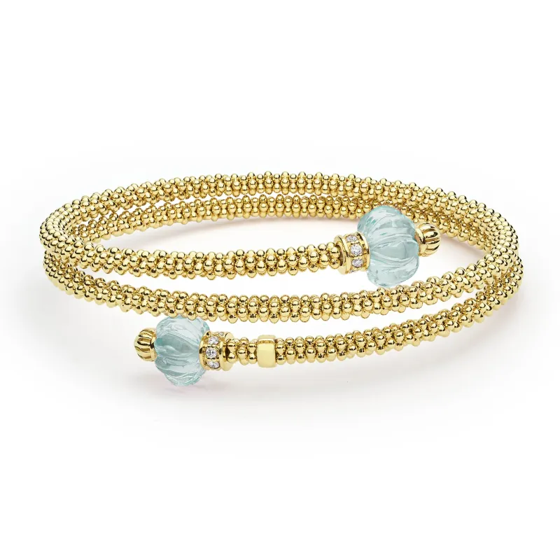 Studio 18K Gold Sky Blue Topaz Wrap Bracelet sold by LAGOS