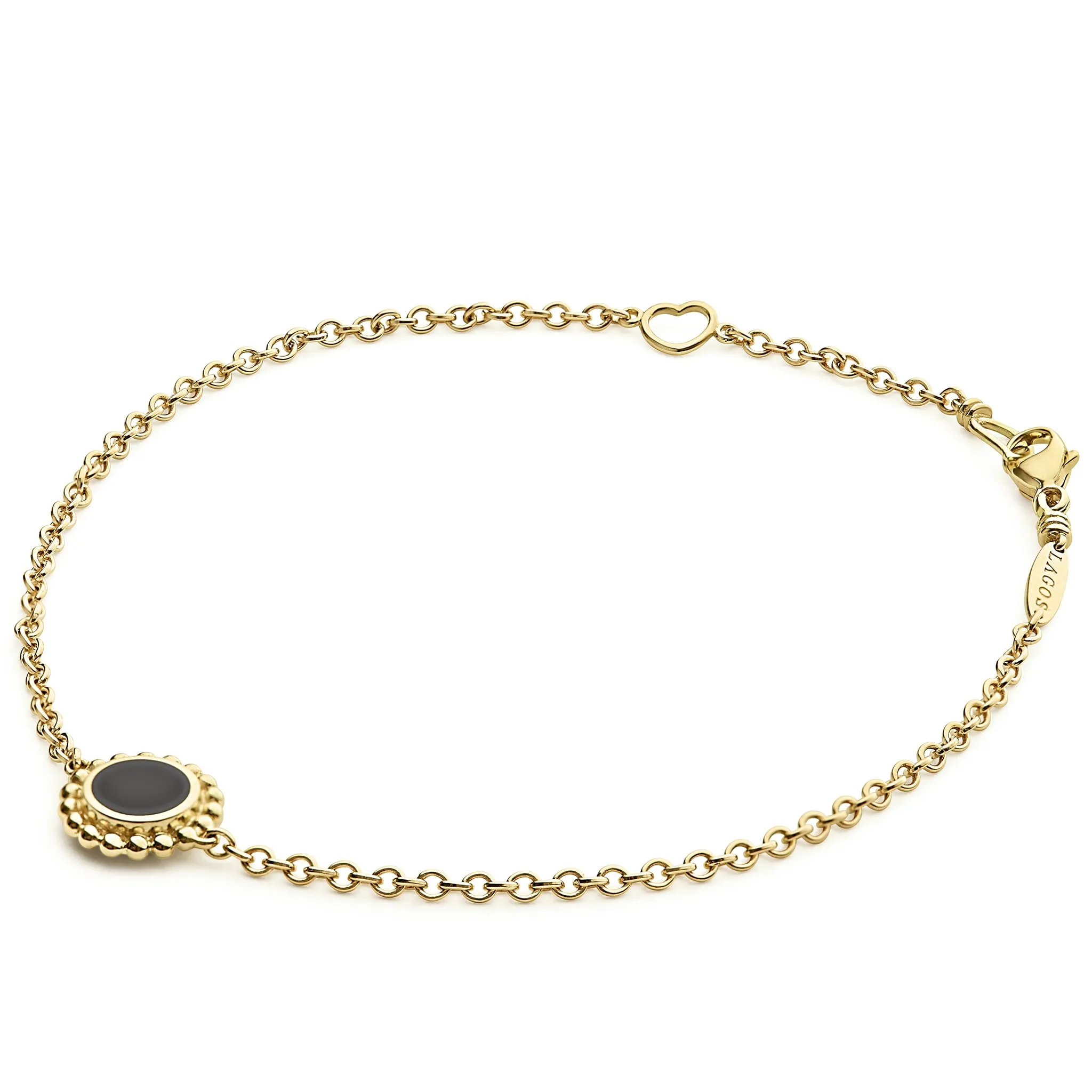 Covet Single Station Round Onyx Bracelet sold by LAGOS product image thumbnail 3