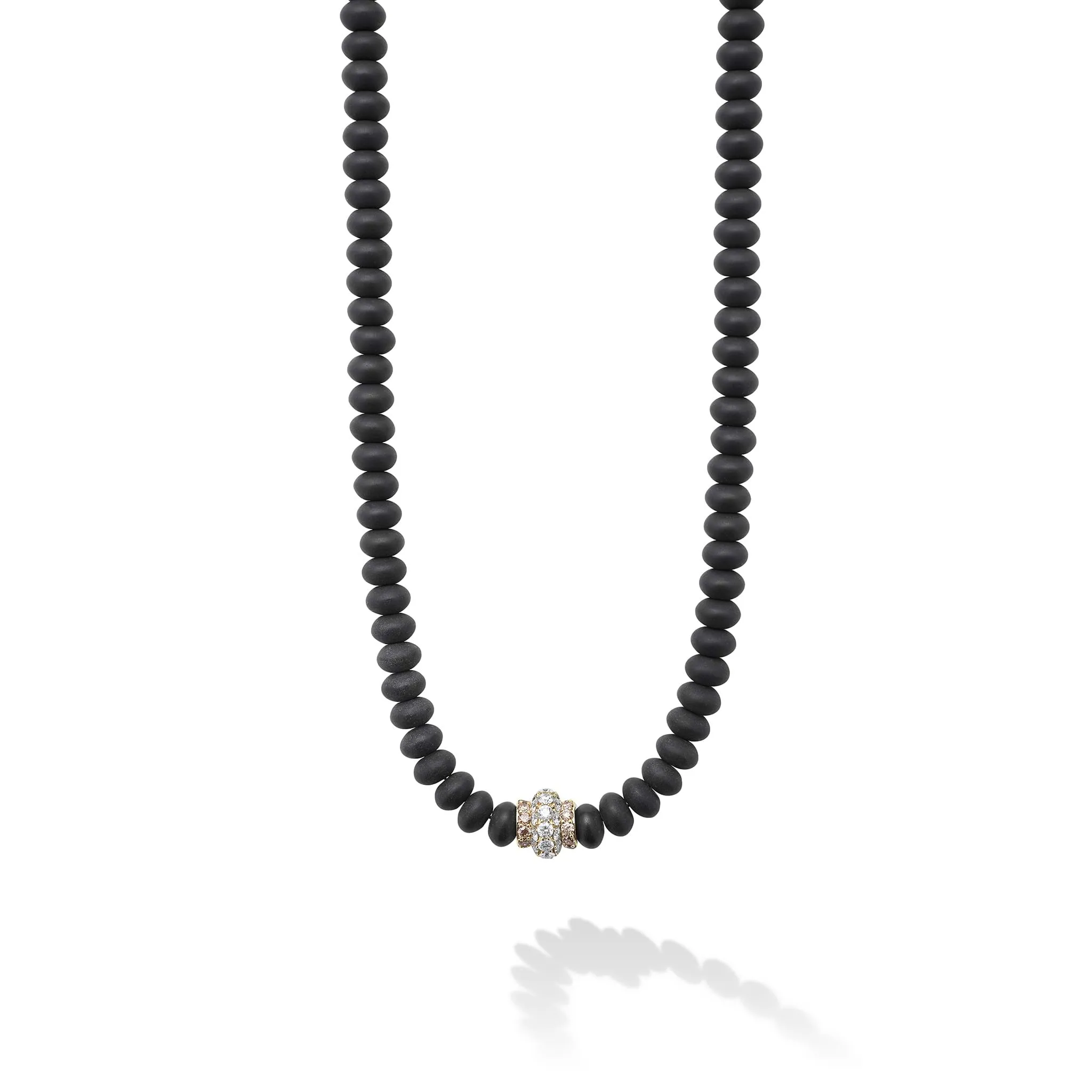 Caviar Gold 18K Matte Black Onyx Necklace sold by LAGOS product image thumbnail 2