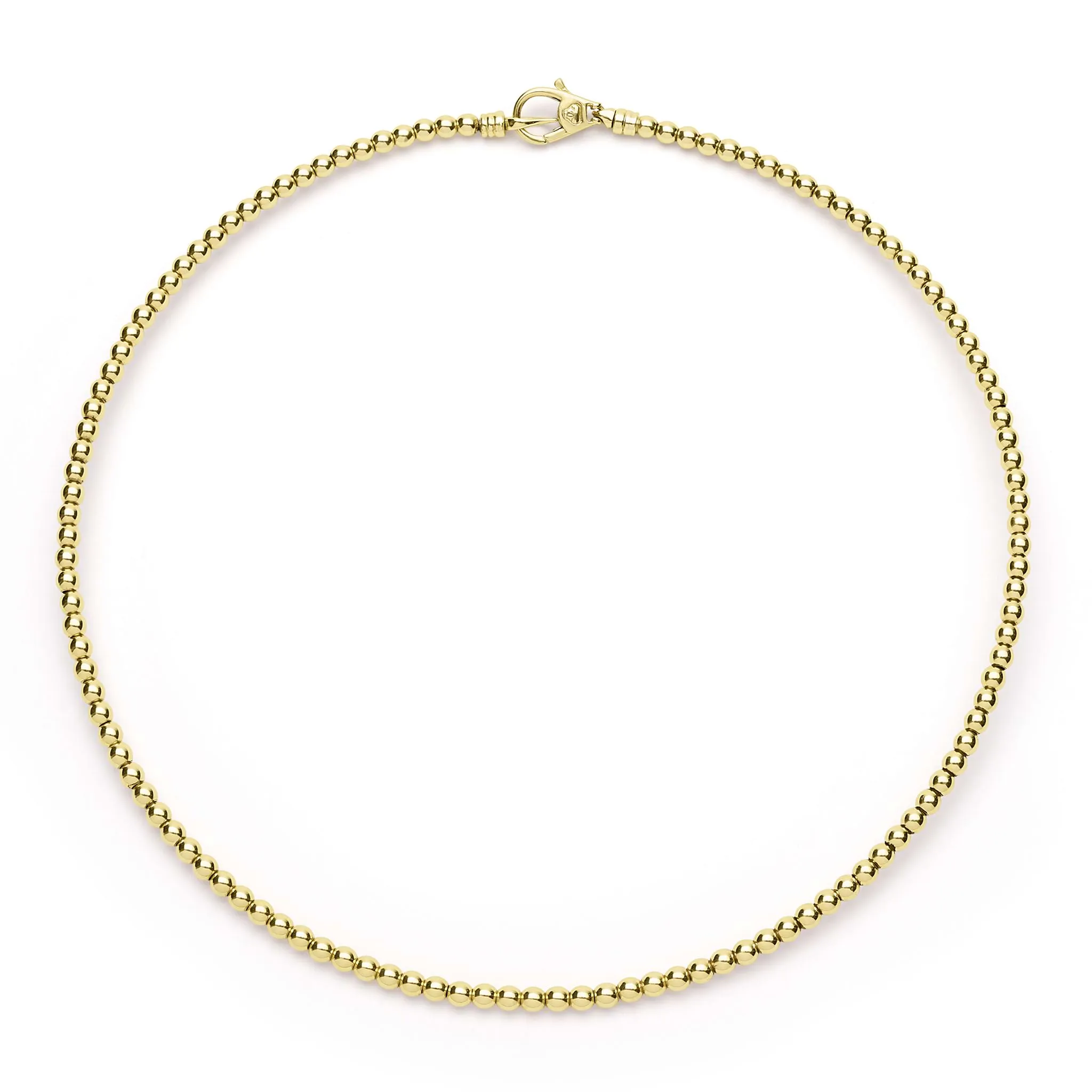 Caviar Gold 18K Gold Caviar Beaded Collar Necklace | 3mm sold by LAGOS product image thumbnail 3