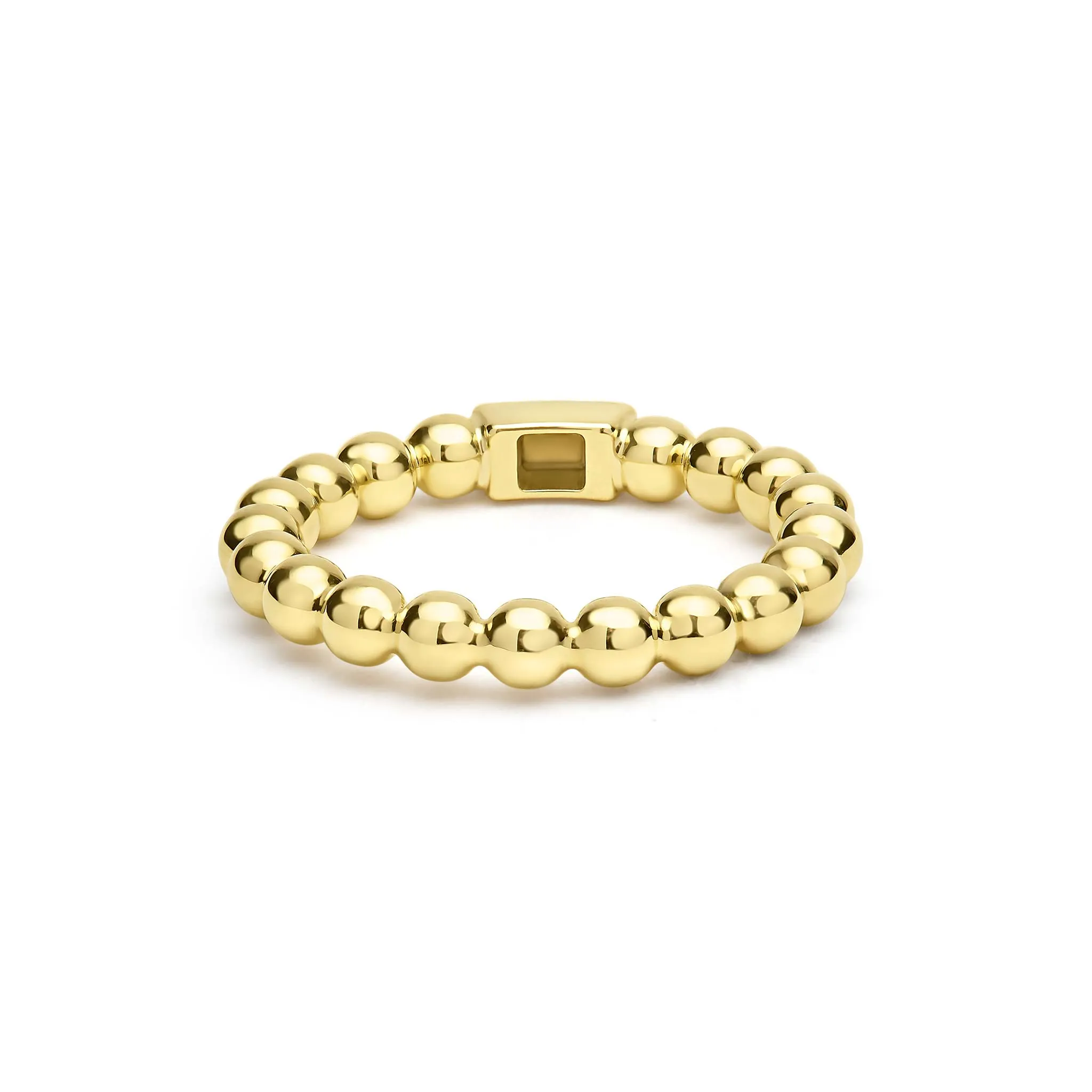 Caviar Gold 18K Gold Caviar Beaded Stacking Ring sold by LAGOS product image thumbnail 3