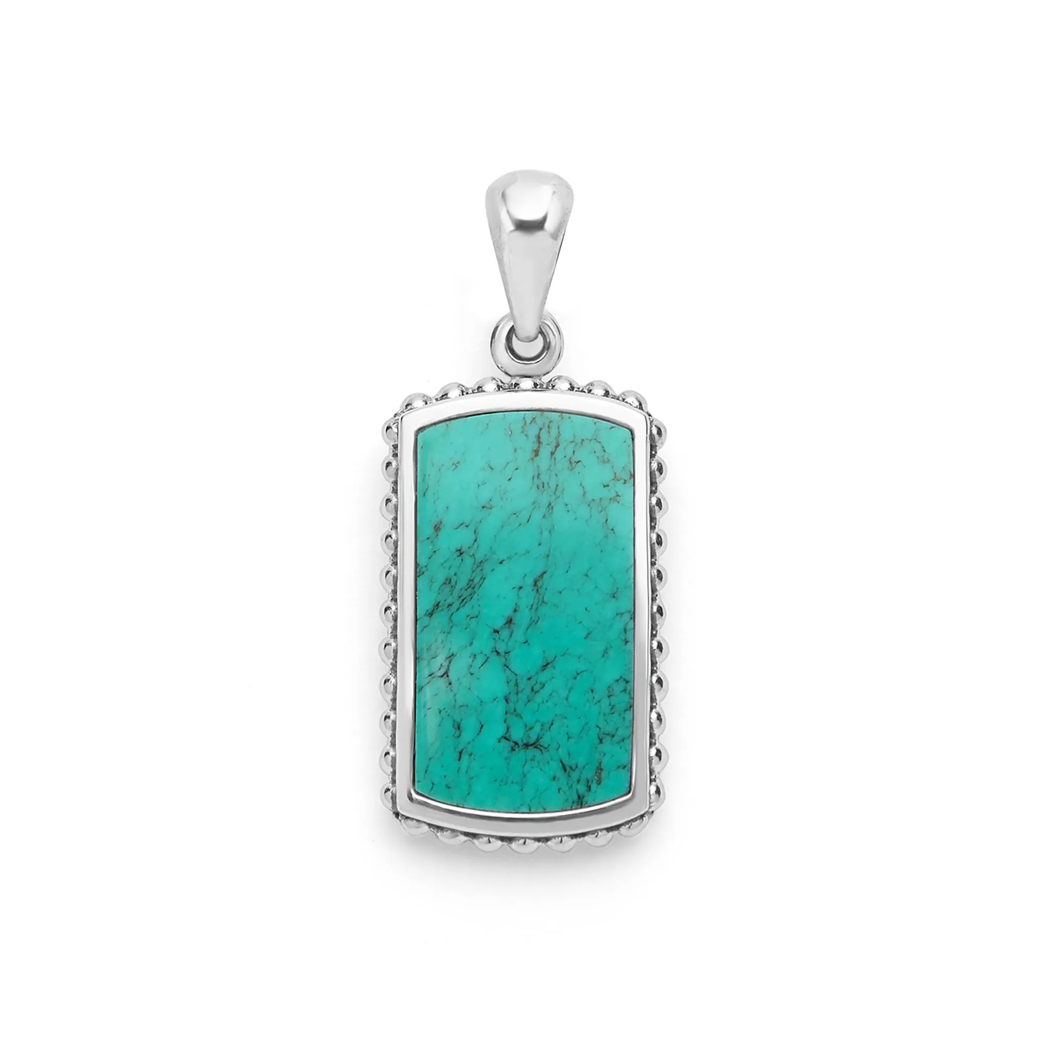 Anthem Sterling Silver and Turquoise Tag Amulet sold by LAGOS