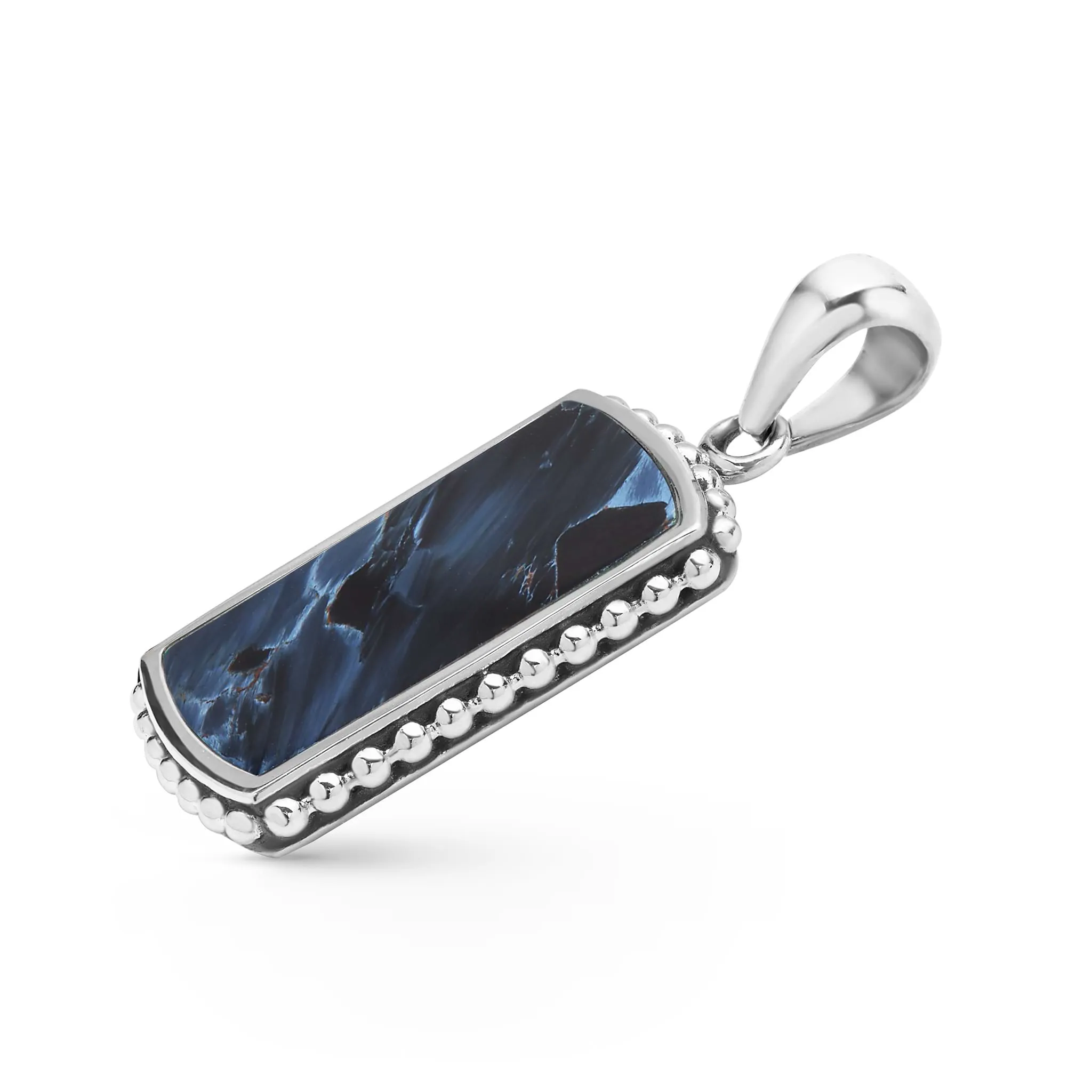 Anthem Sterling Silver and Pietersite Tag Amulet sold by LAGOS product image thumbnail 3