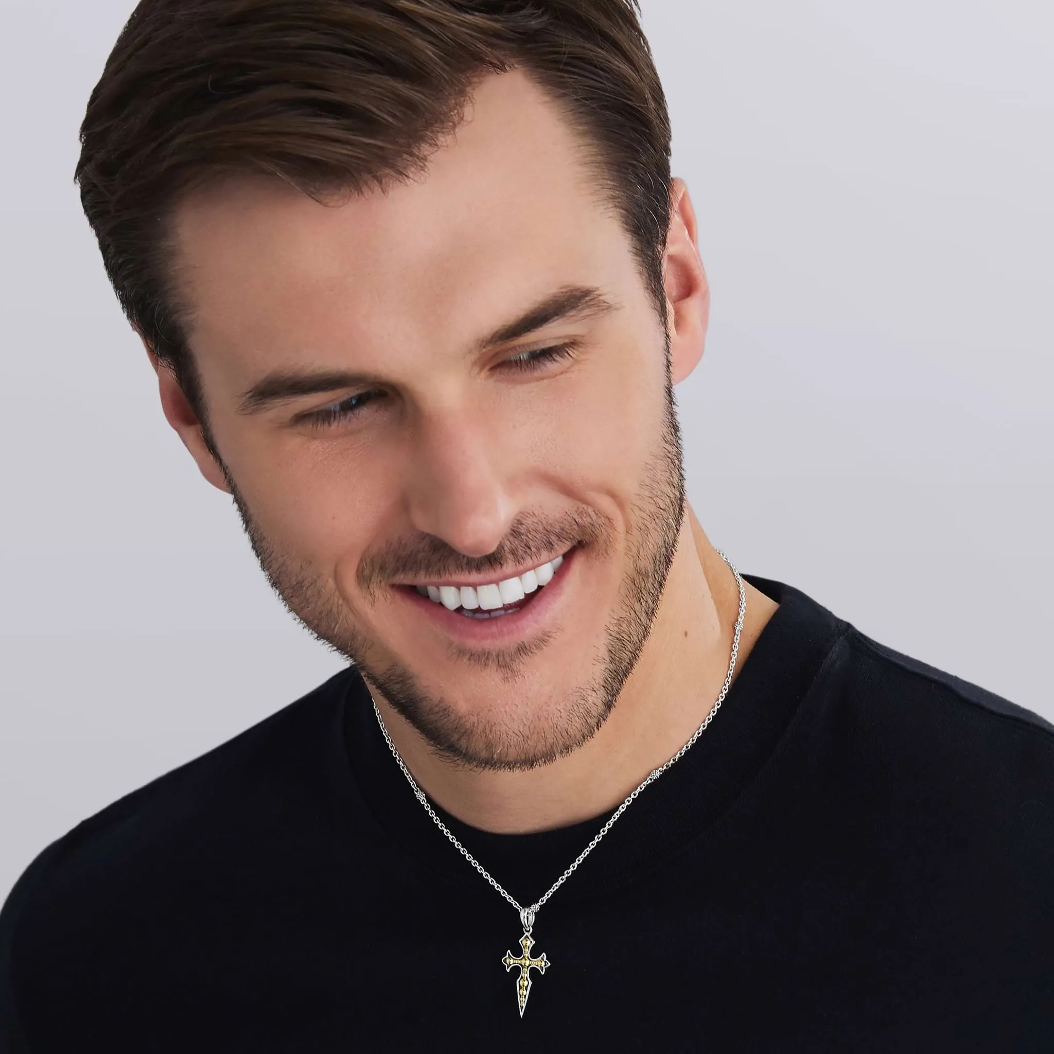 Anthem Two-Tone Medieval Cross Amulet sold by LAGOS product image thumbnail 2