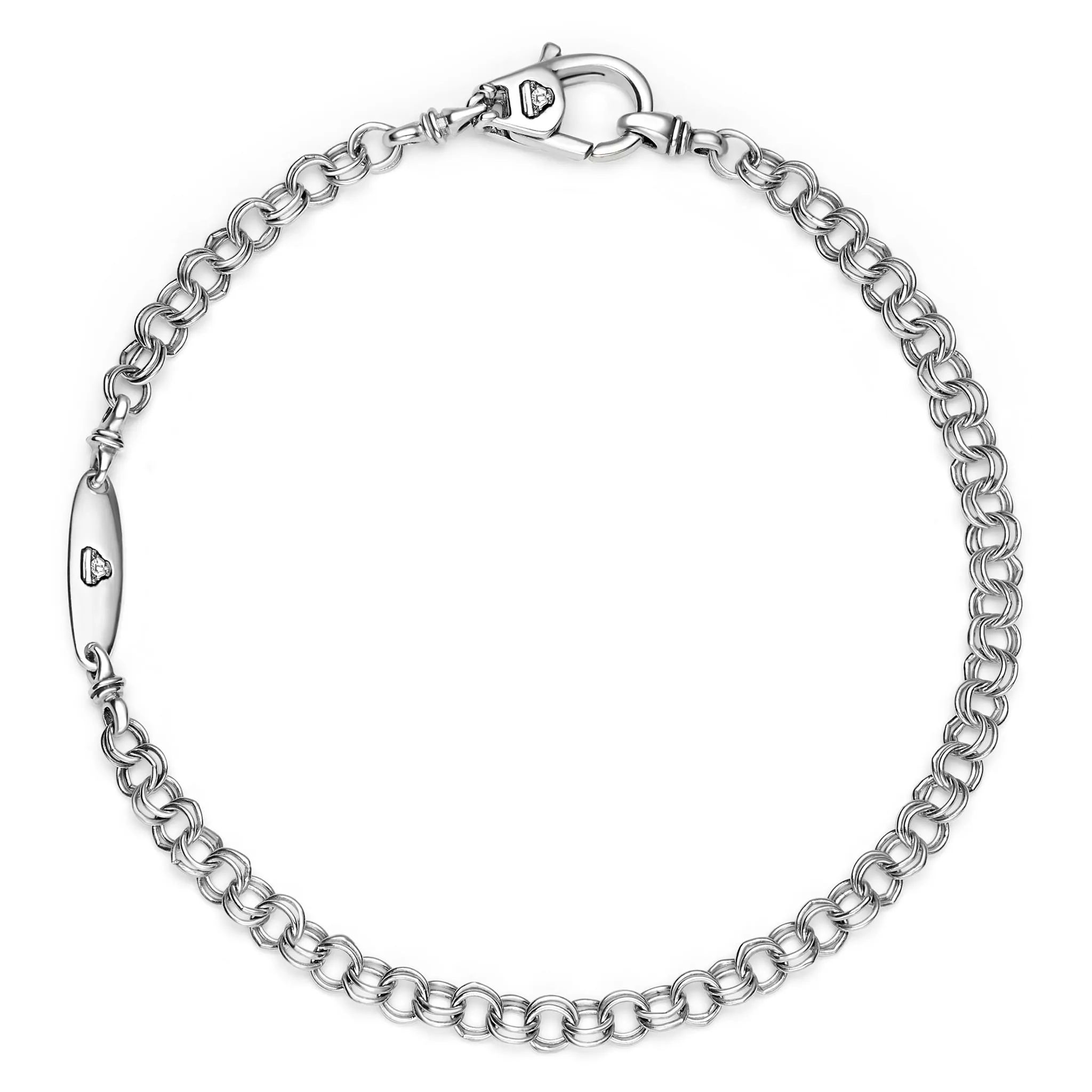 Anthem Silver High Jinks Link Chain Bracelet | 3.5mm sold by LAGOS