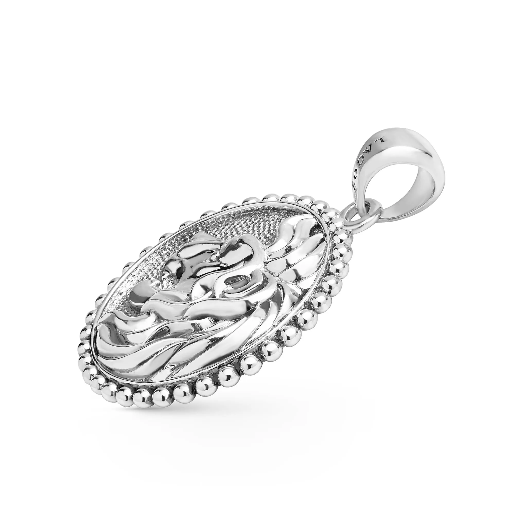 Anthem Silver Lion Circle Amulet sold by LAGOS product image thumbnail 3
