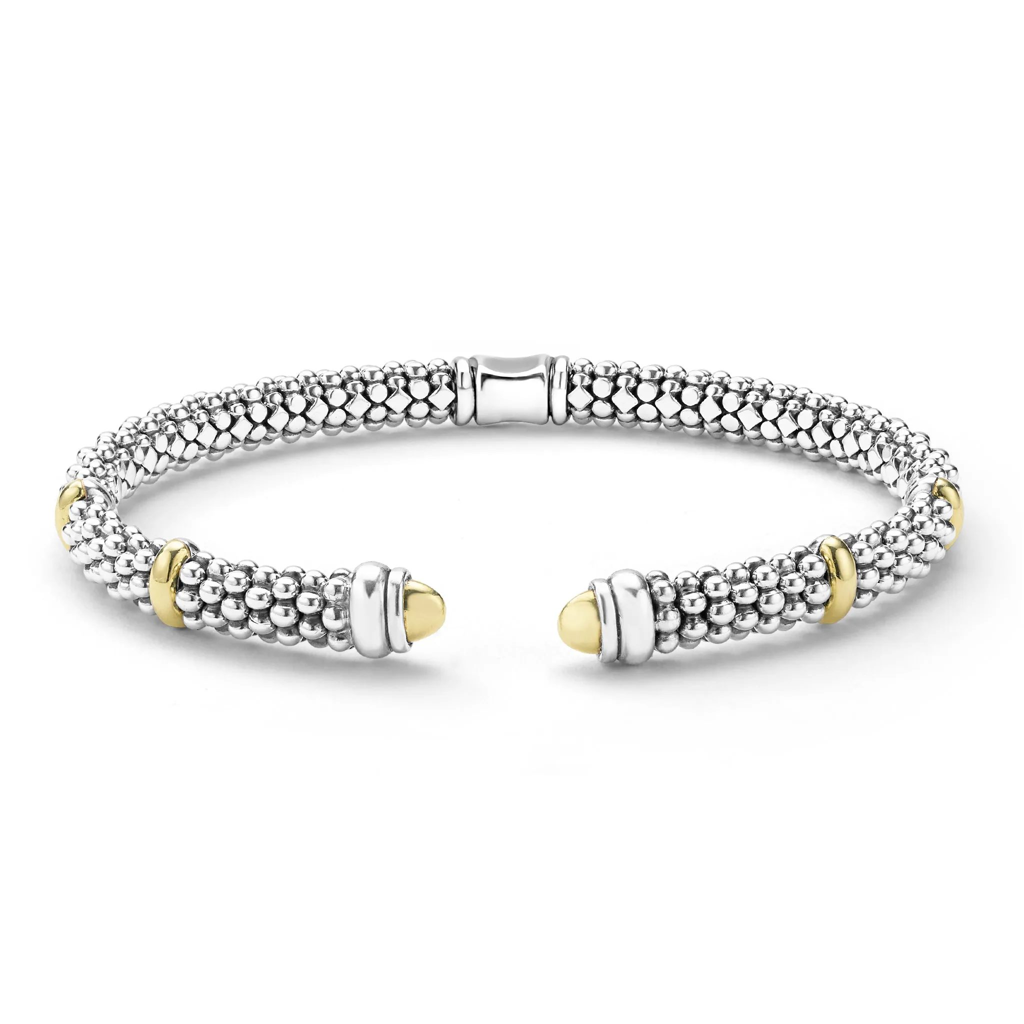 Signature Caviar Two-Tone Caviar Diamond Bracelet Gift Set sold by LAGOS product image thumbnail 4