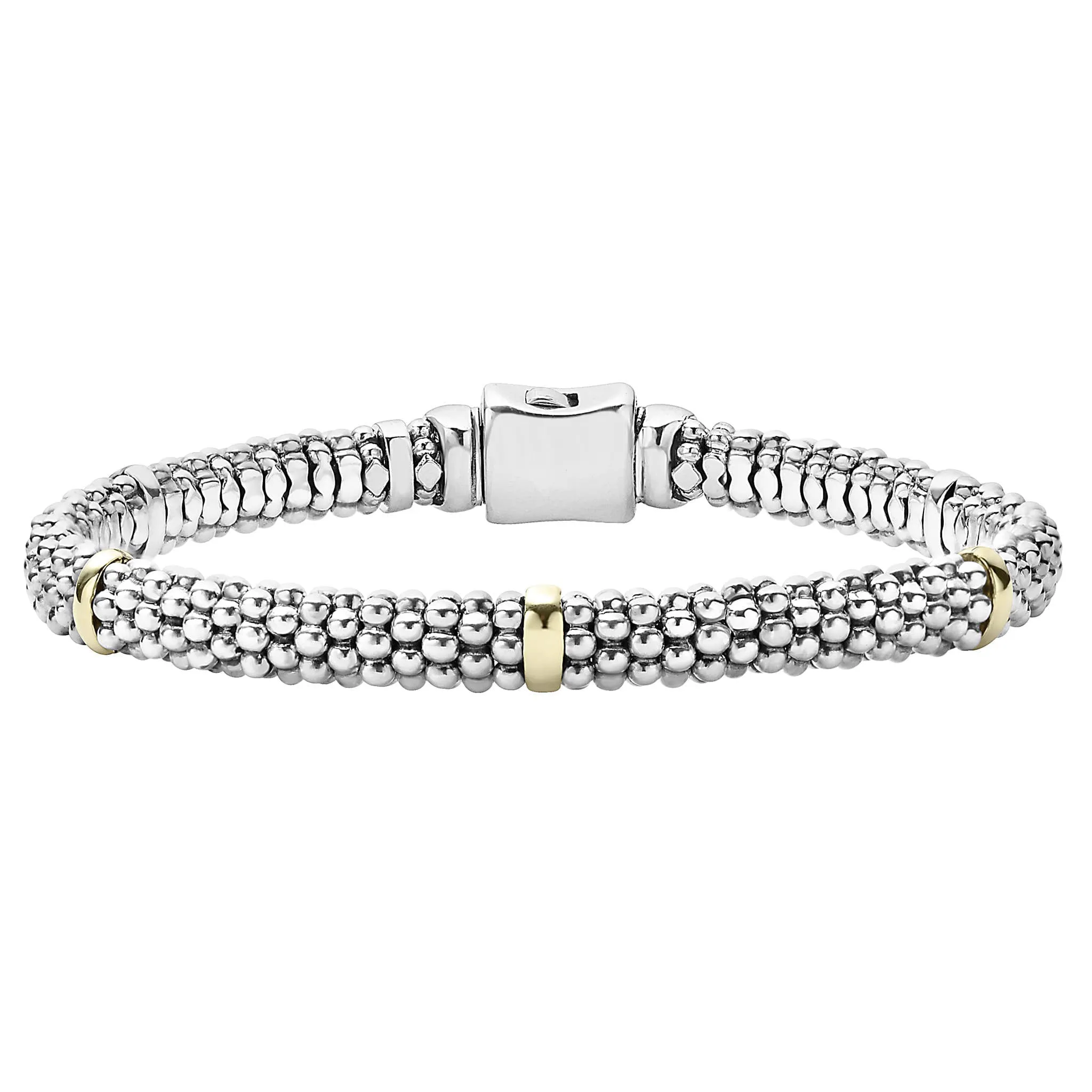 Signature Caviar Two-Tone Caviar Diamond Bracelet Gift Set sold by LAGOS product image thumbnail 3