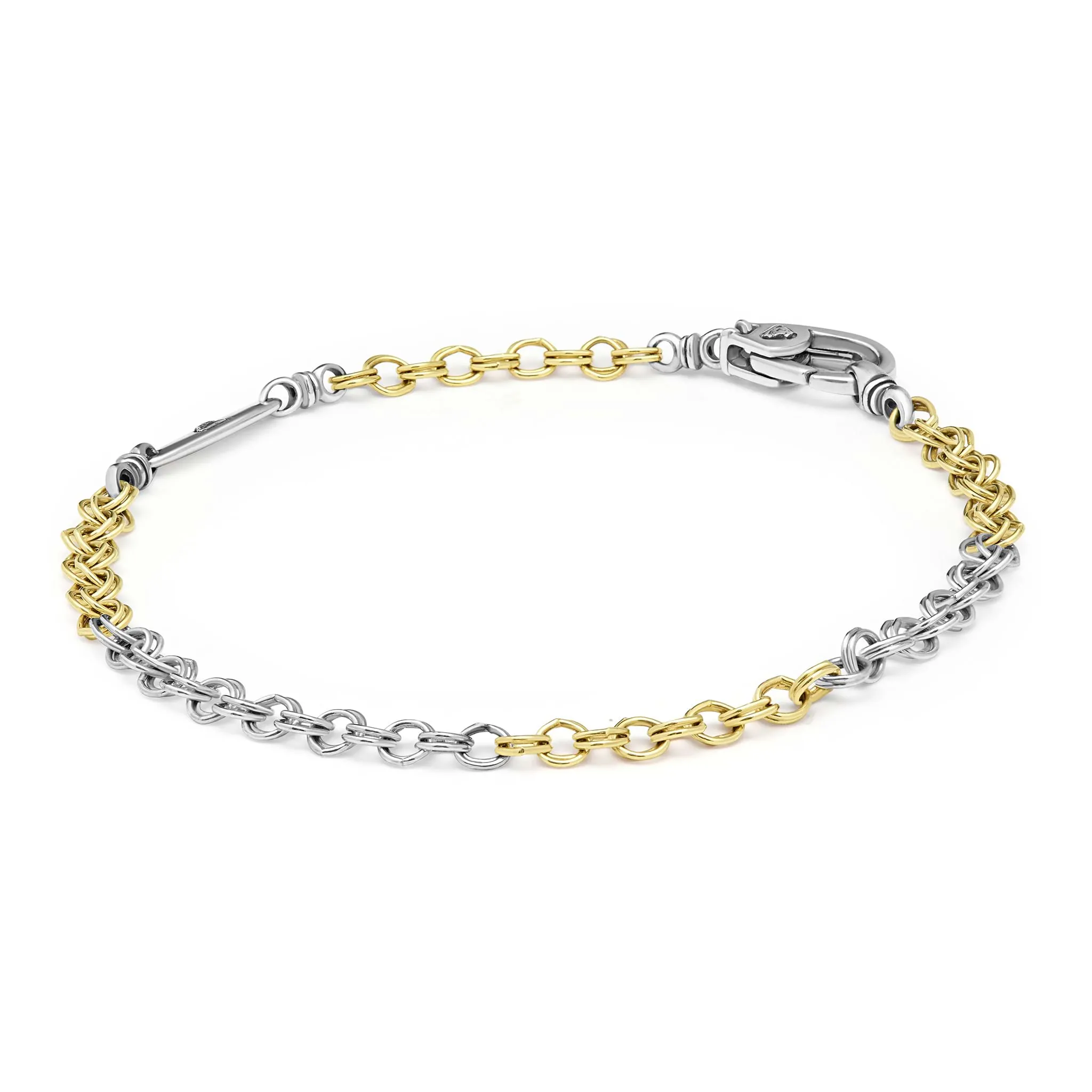 Anthem Two-Tone High Jinks Link Chain Bracelet| 3.5mm sold by LAGOS product image thumbnail 3