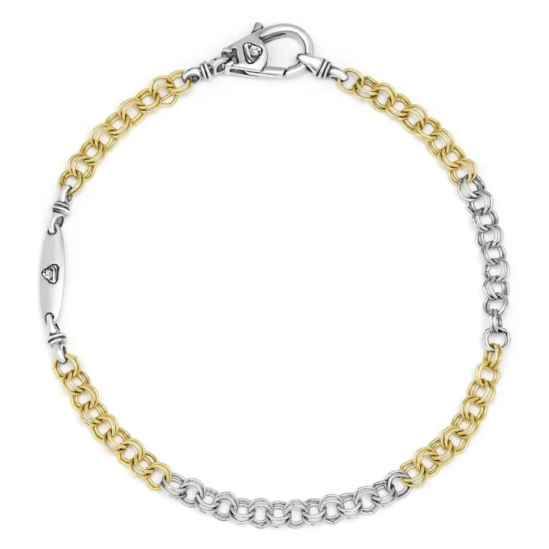 Anthem Two-Tone High Jinks Link Chain Bracelet| 3.5mm sold by LAGOS