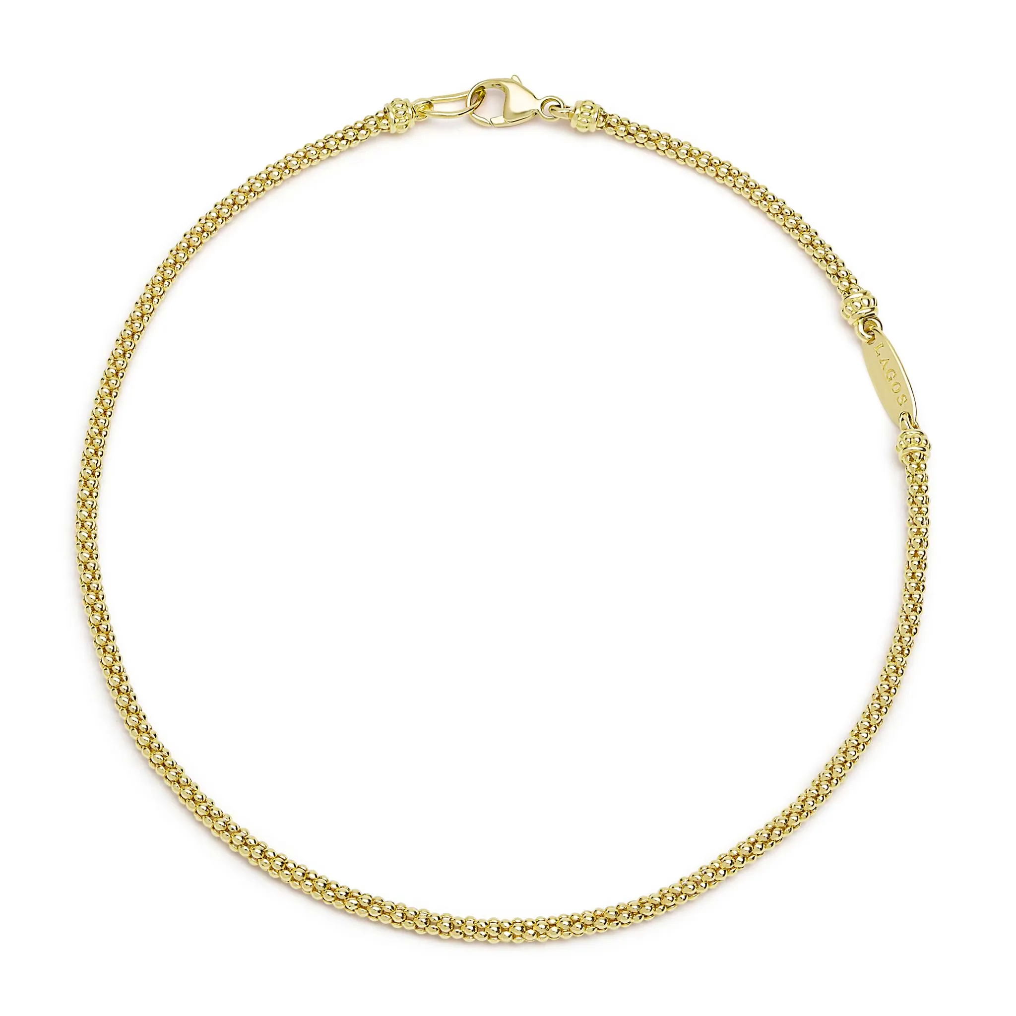 Anthem 18K Gold Caviar Bracelet | 2mm sold by LAGOS