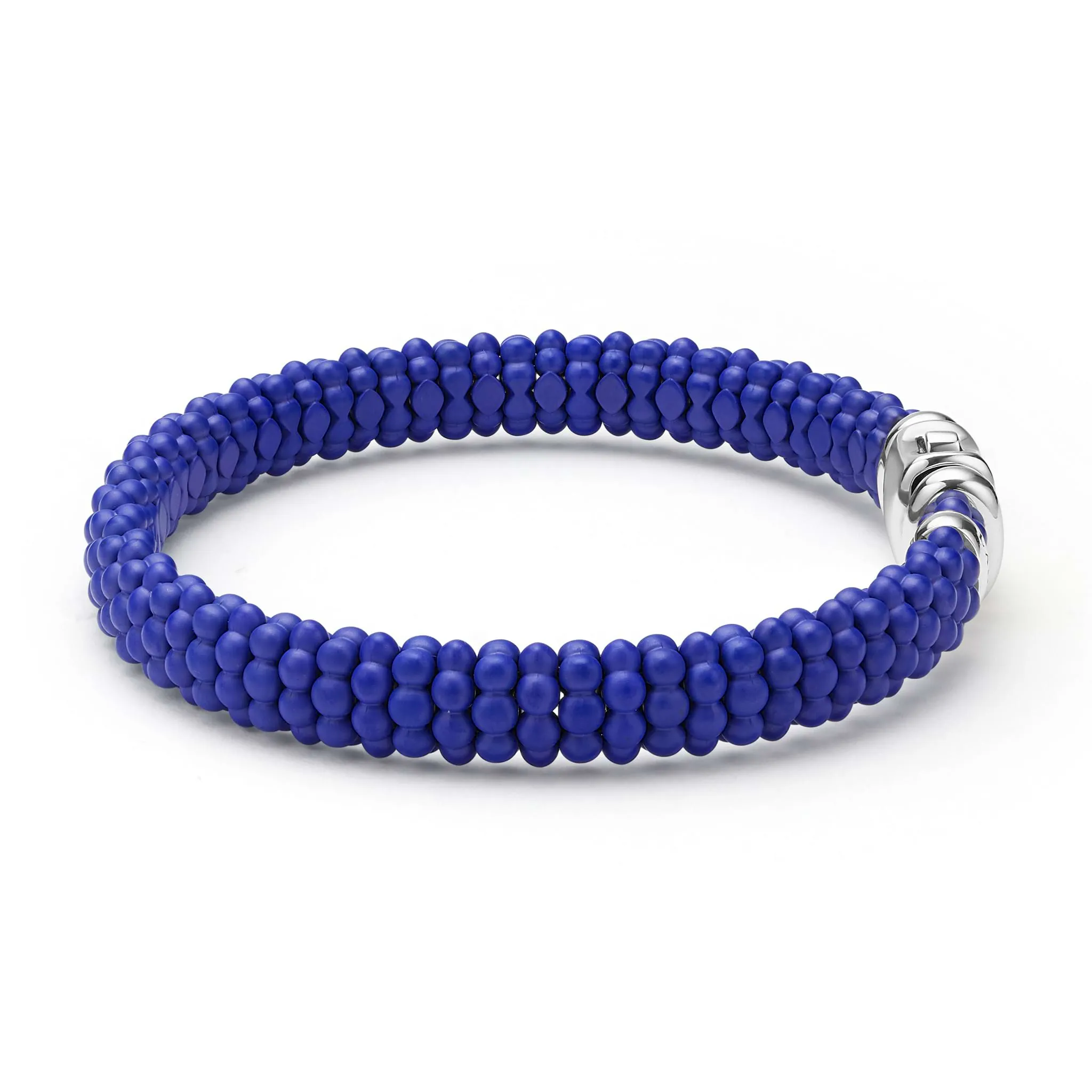 Blue Caviar Matte Blue Ceramic Beaded Bracelet | 9mm sold by LAGOS product image thumbnail 3