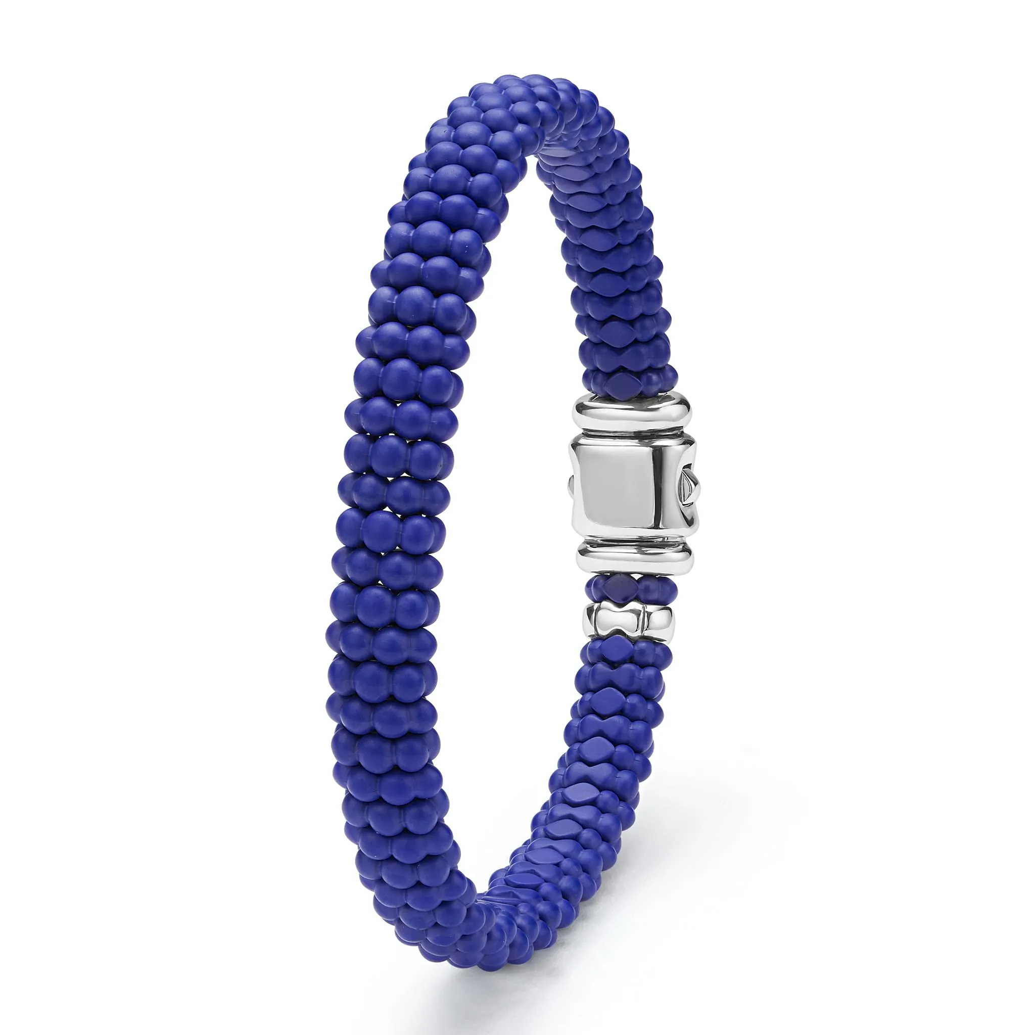 Blue Caviar Matte Blue Ceramic Beaded Bracelet | 9mm sold by LAGOS product image thumbnail 5