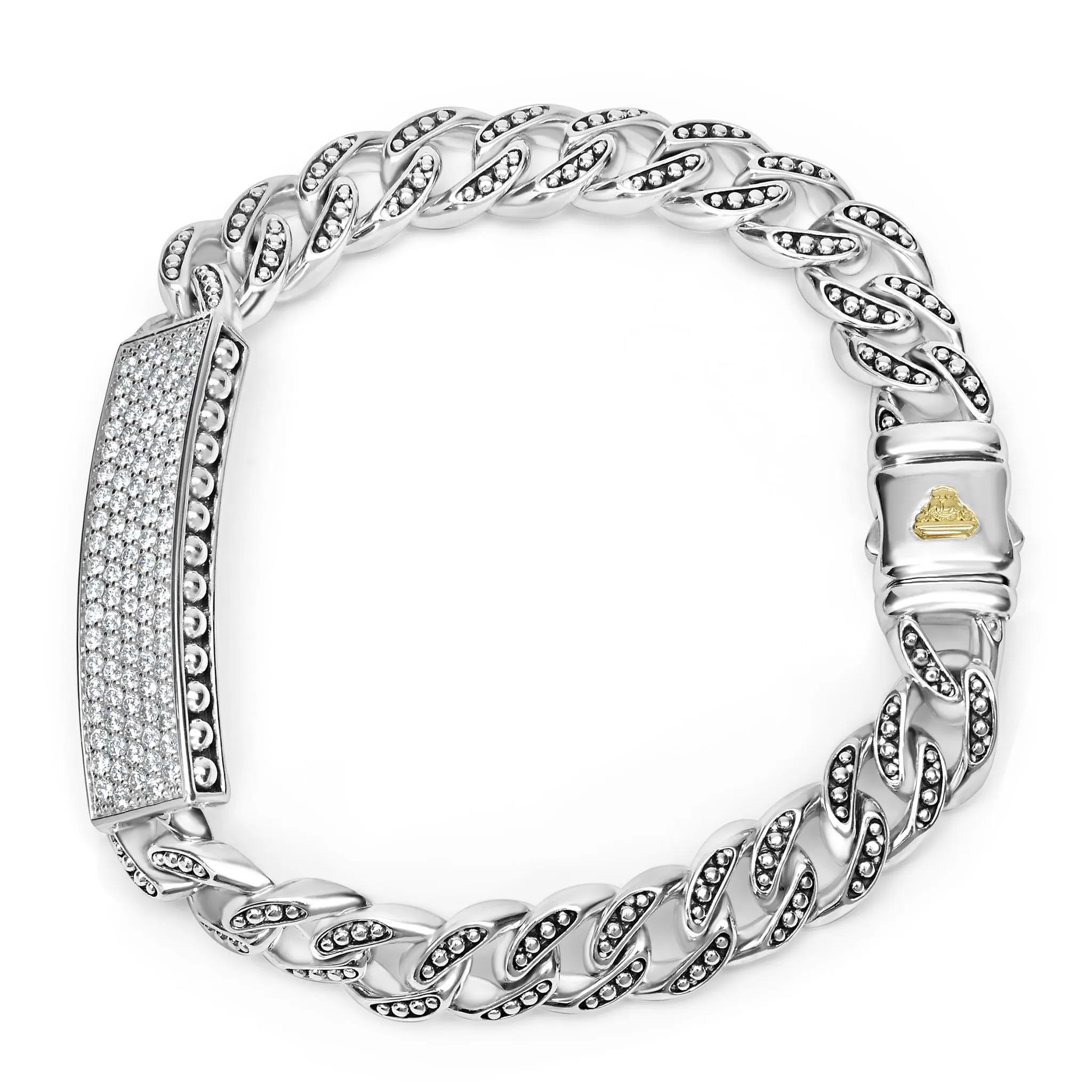 Anthem Silver Curb Link Diamond Bracelet sold by LAGOS product image thumbnail 4