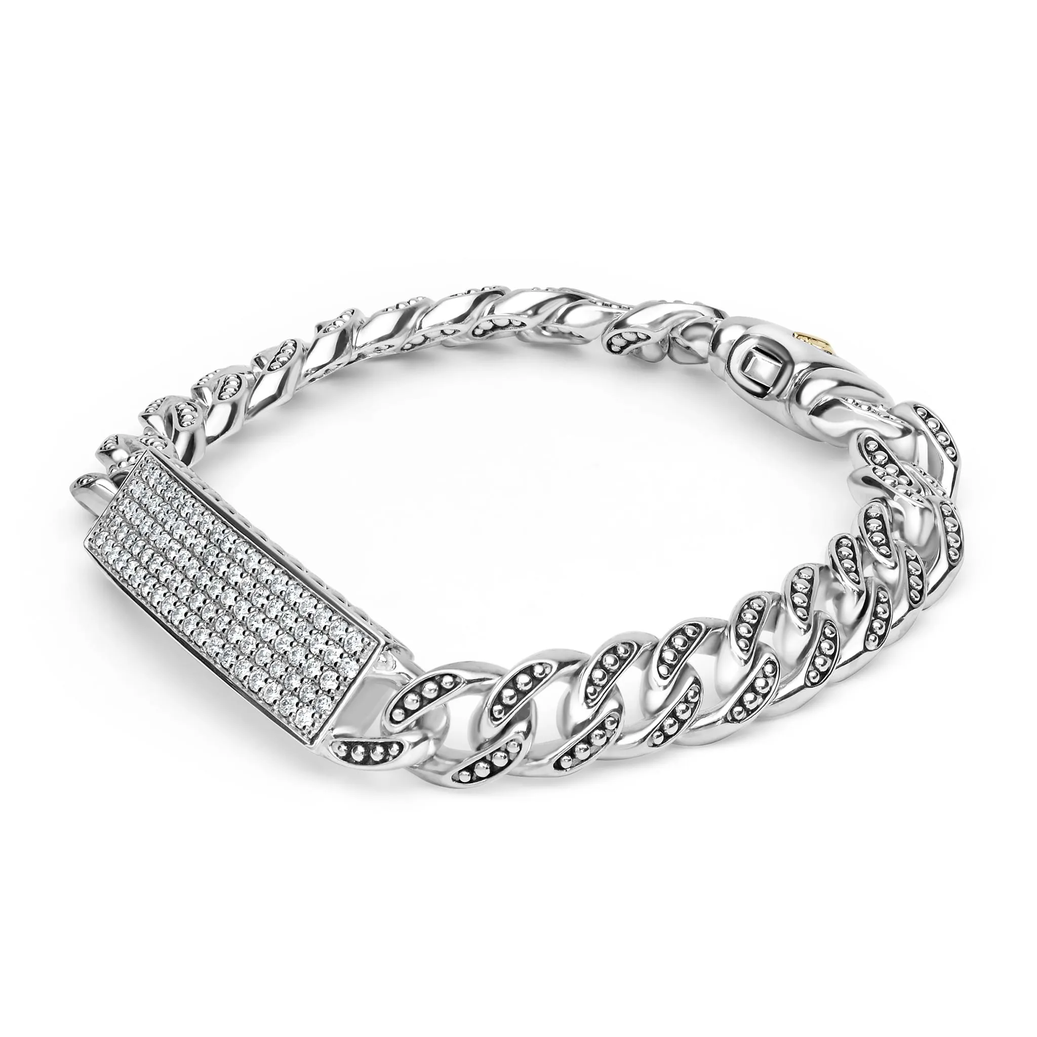 Anthem Silver Curb Link Diamond Bracelet sold by LAGOS product image thumbnail 2