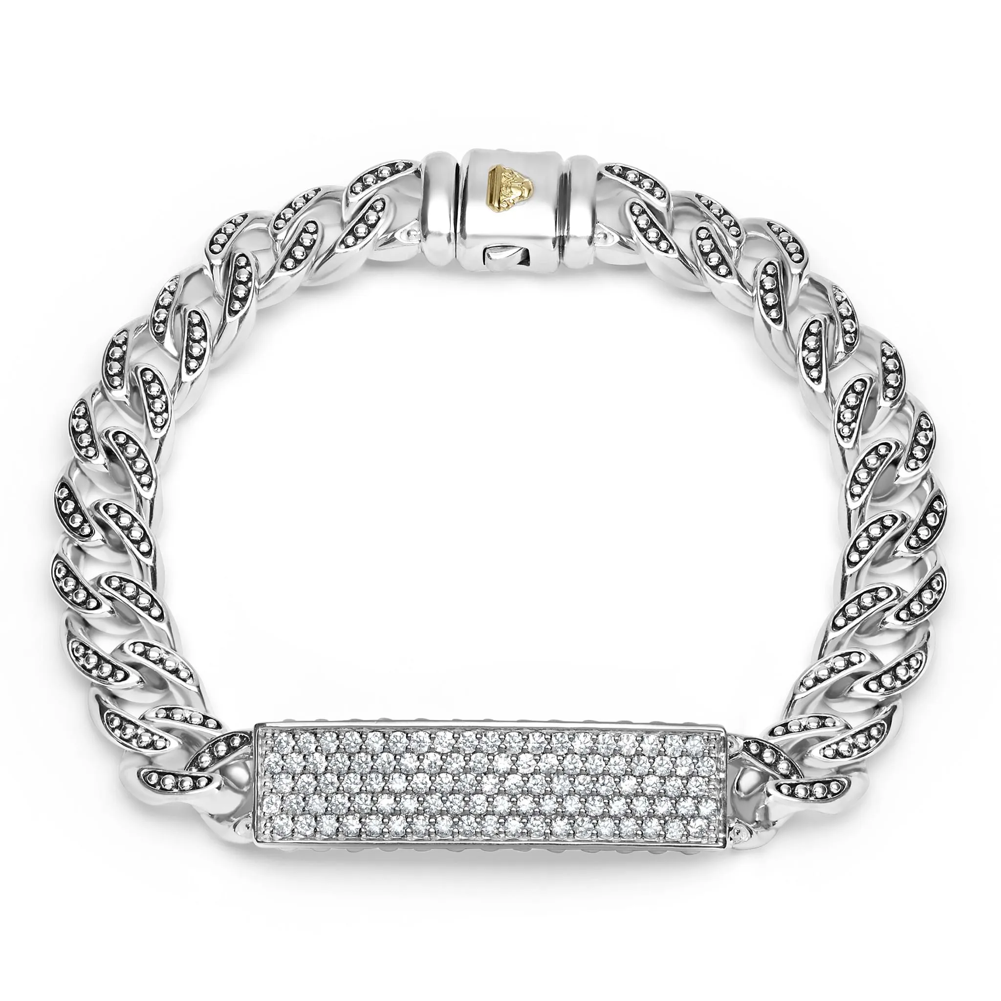 Anthem Silver Curb Link Diamond Bracelet sold by LAGOS