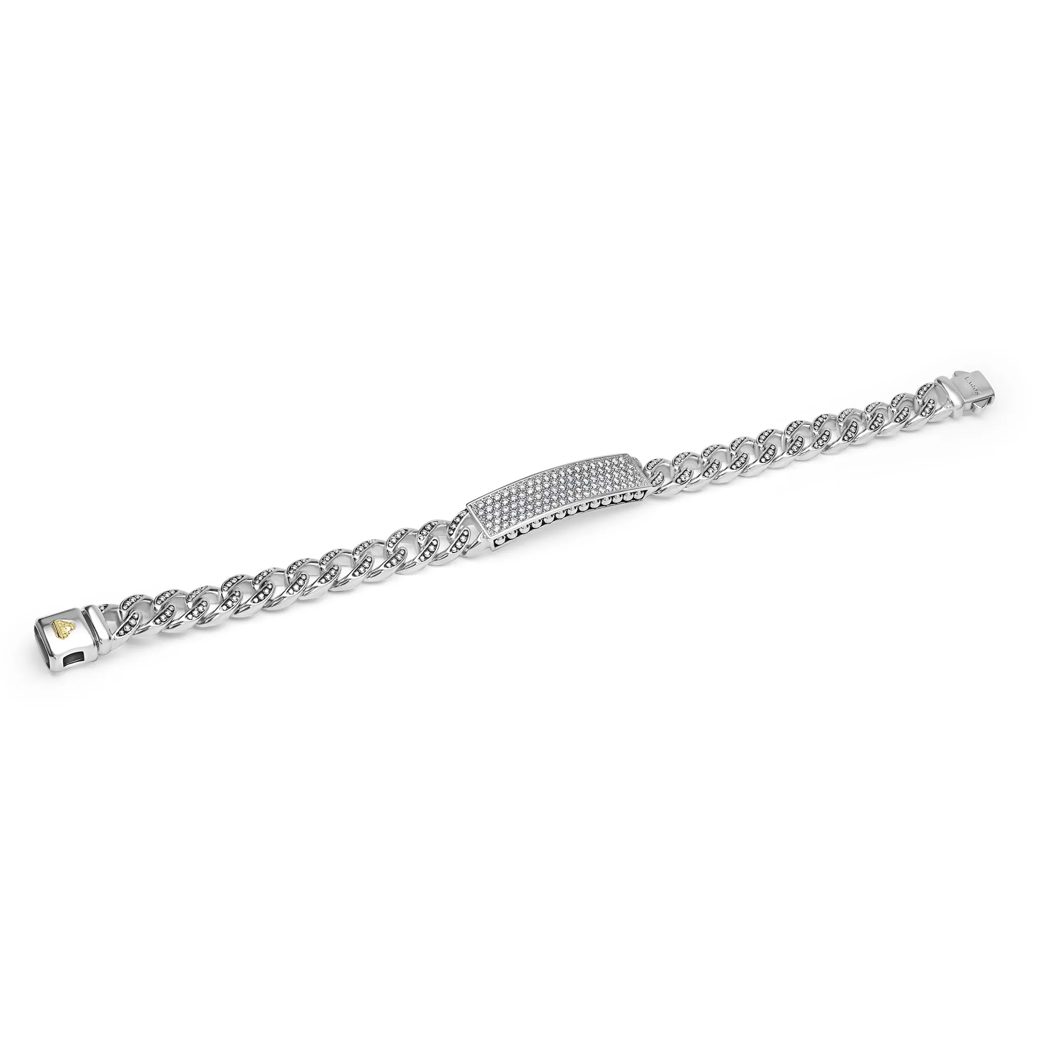 Anthem Silver Curb Link Diamond Bracelet sold by LAGOS product image thumbnail 5