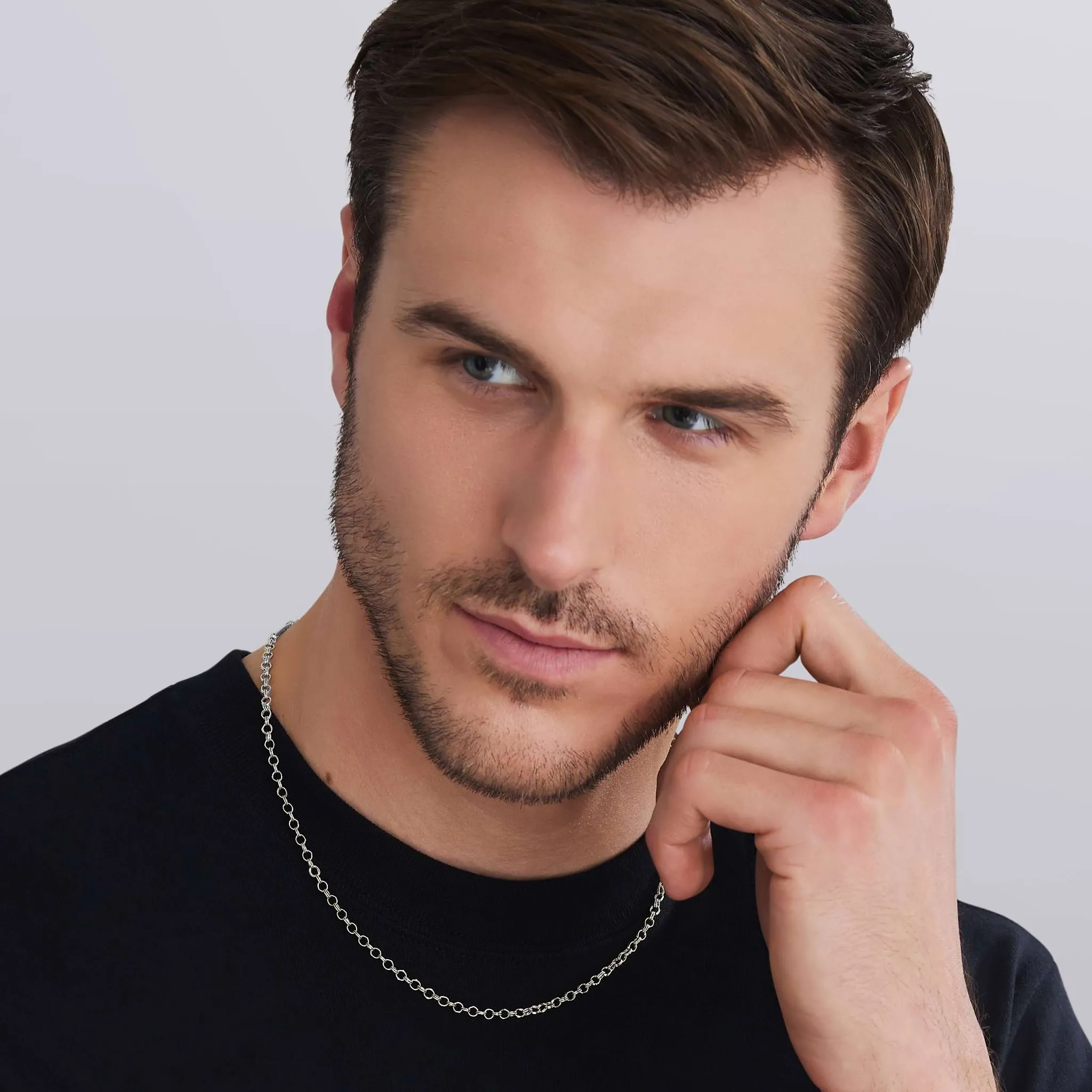 Anthem Silver High Jinks Link Chain Necklace | 3.5mm sold by LAGOS product image thumbnail 2