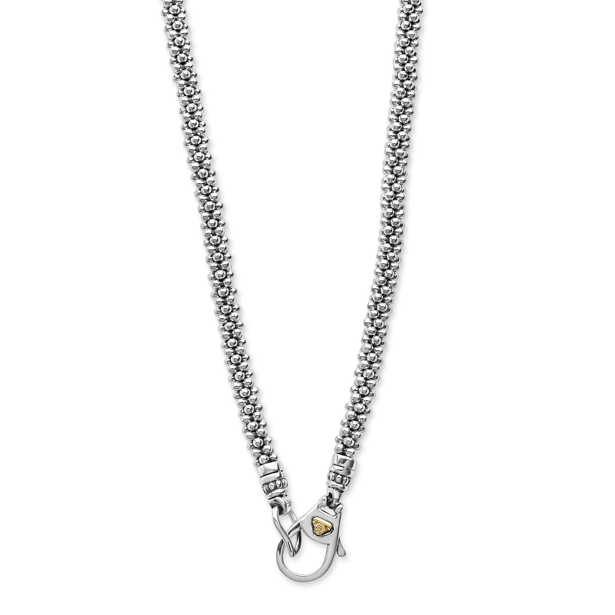 Black Caviar Two-Tone Black Ceramic Caviar Diamond Necklace sold by LAGOS product image thumbnail 5