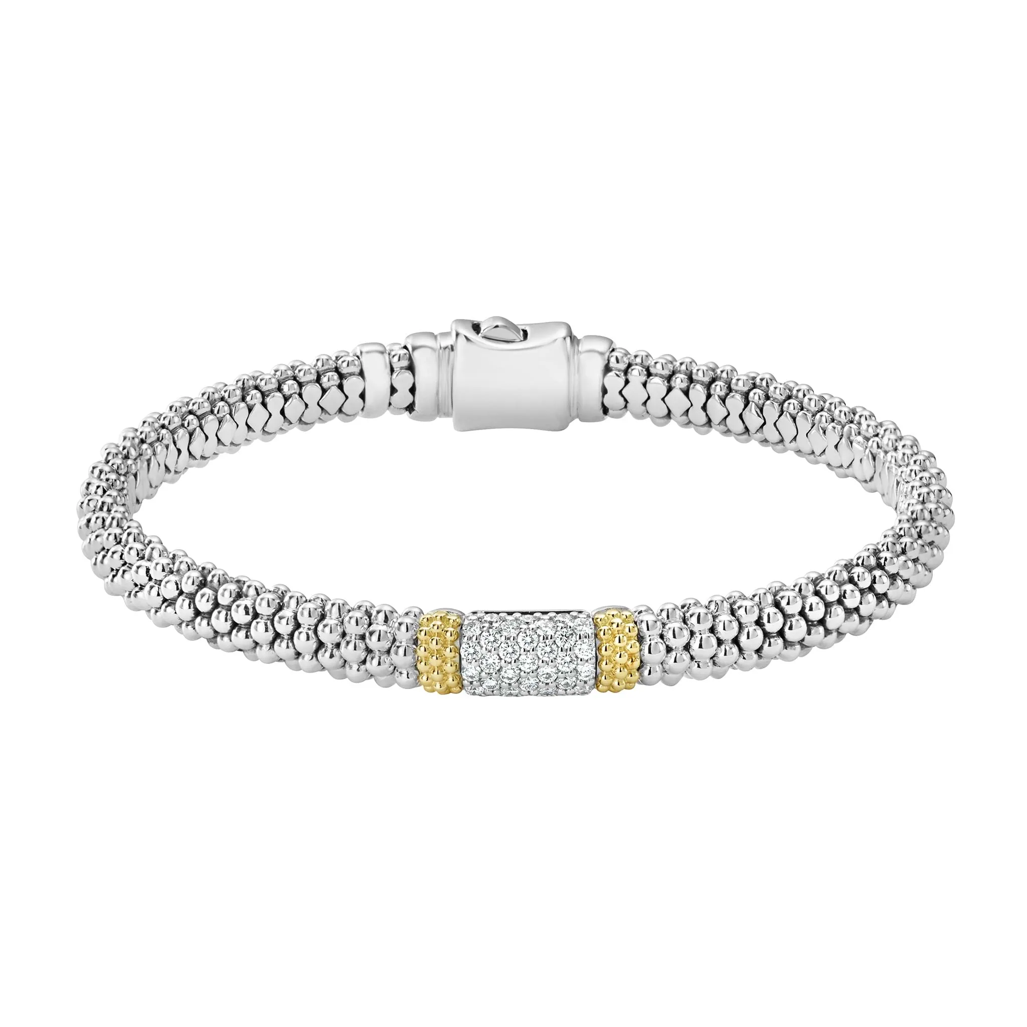 Caviar Lux Two-Tone Lux Diamond Bracelet Gift Set sold by LAGOS product image thumbnail 3