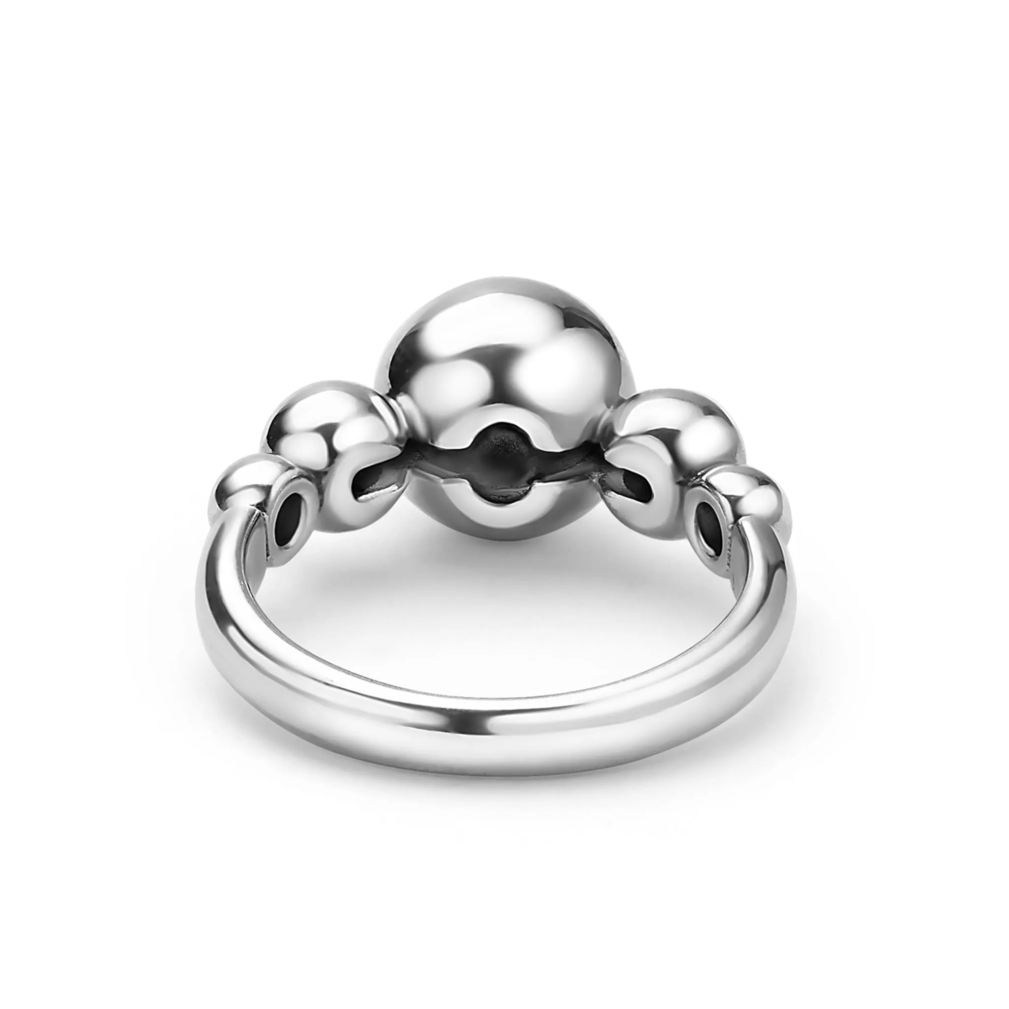 Caviar Bubbly Silver Beaded Ring sold by LAGOS product image thumbnail 4
