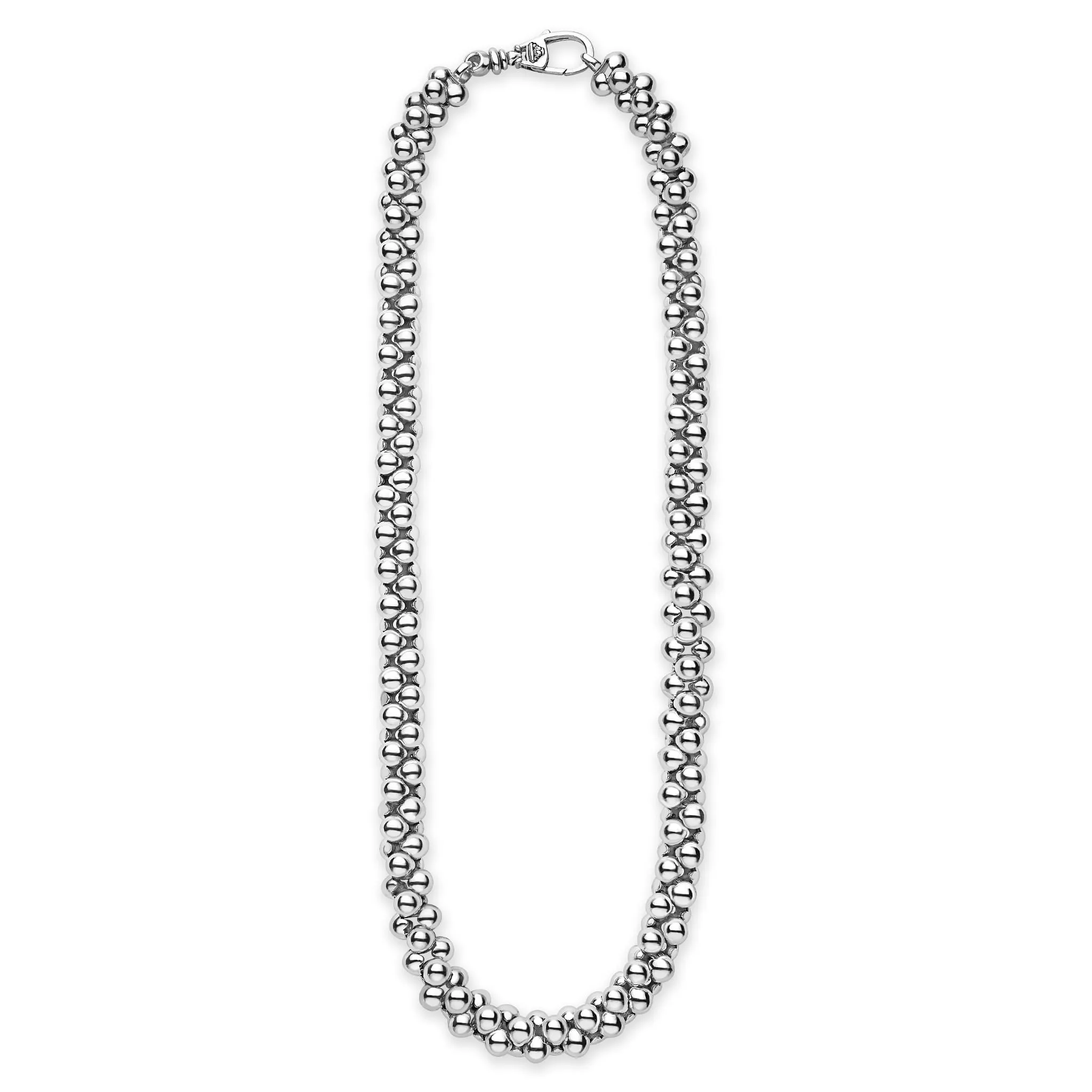 Caviar Bubbly Silver Beaded Necklace sold by LAGOS product image thumbnail 3