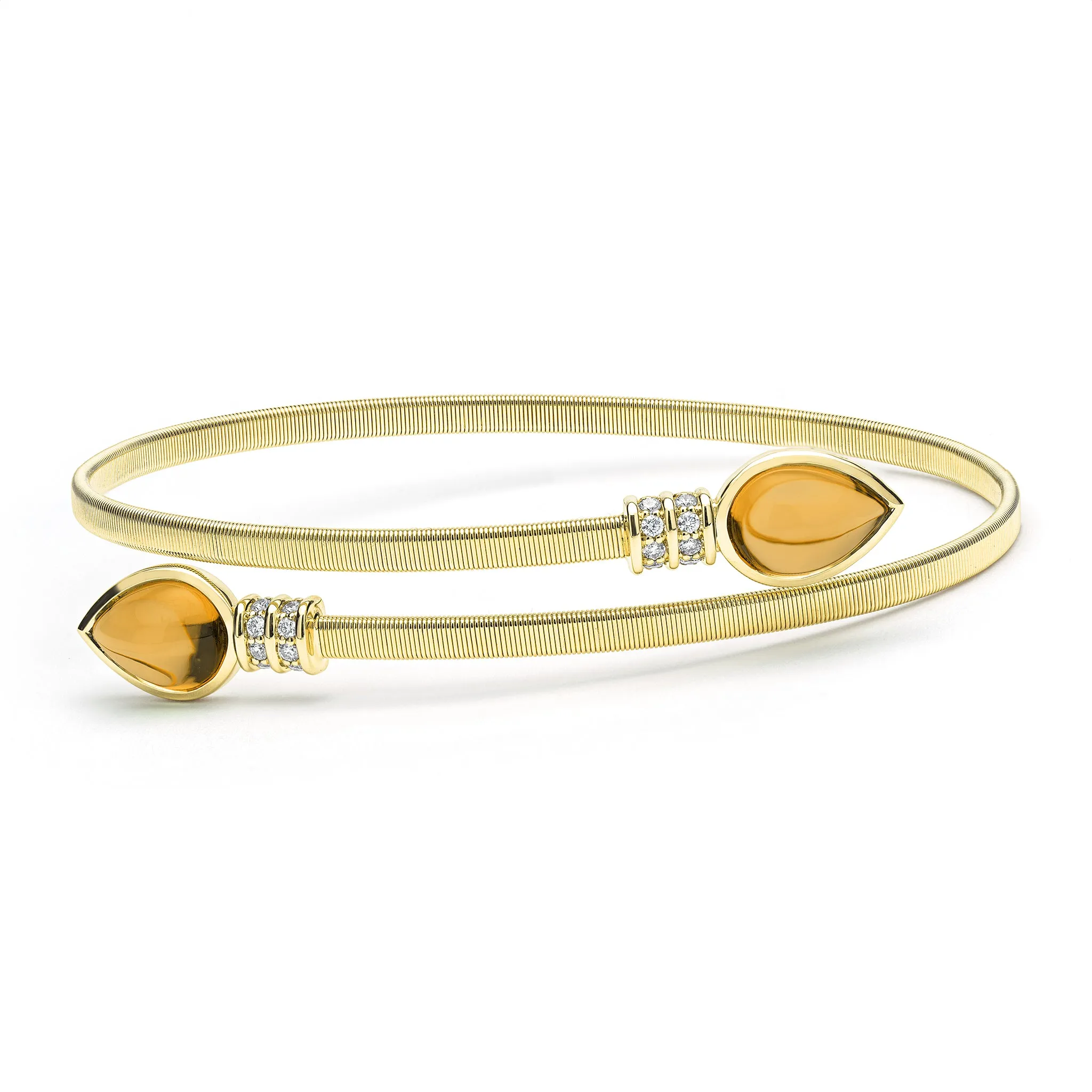 Studio 18K Citrine and Diamond Wrap Bracelet sold by LAGOS