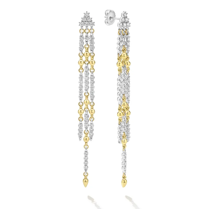 Studio 18K Two-Tone Diamond Earrings sold by LAGOS