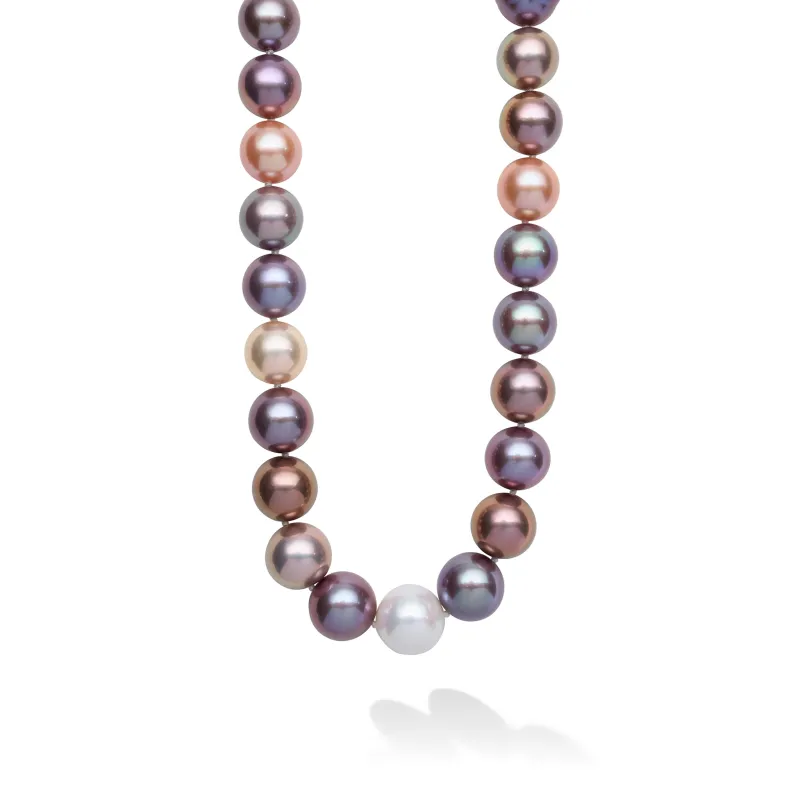 18K Caviar Gold Multi-Color Pearl Necklace sold by LAGOS