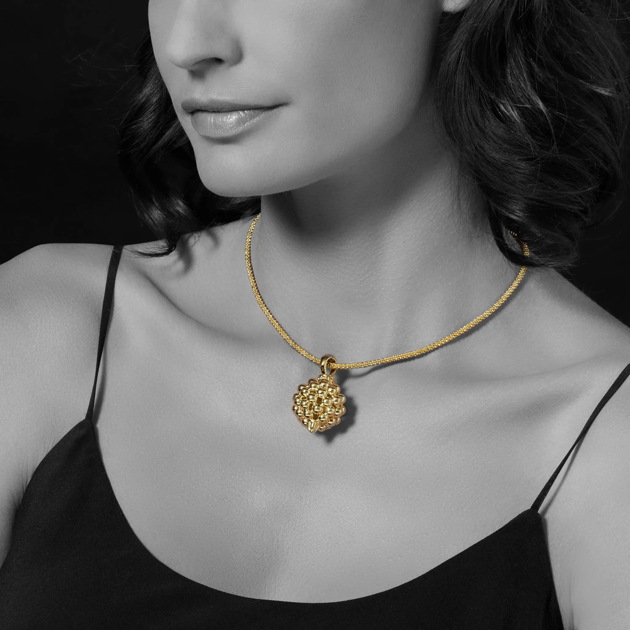 Caviar Gold Elevated Caviar Beaded Pendant sold by LAGOS product image thumbnail 2