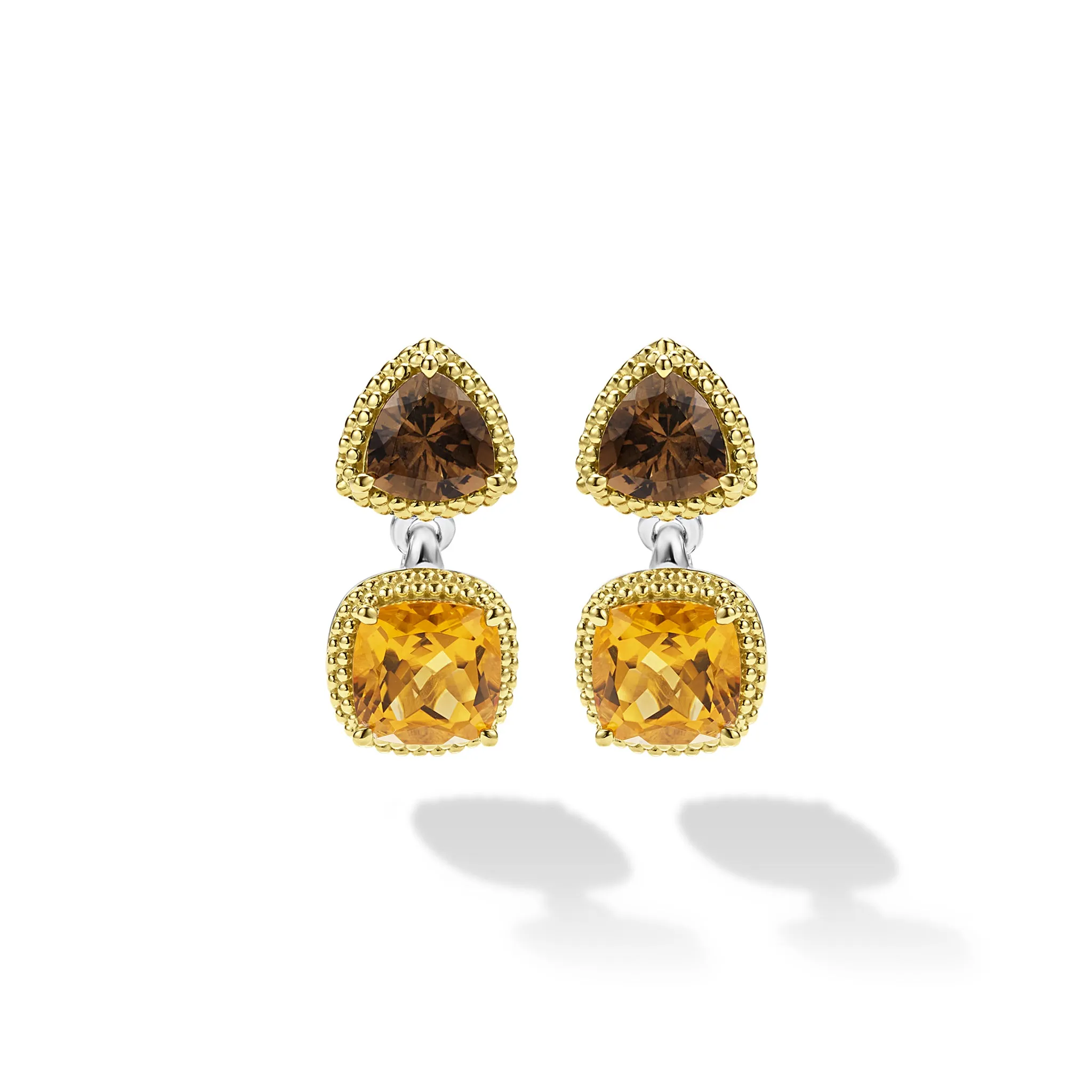 Studio 18K Gold Citrine & Smoky Quartz Drop Earrings sold by LAGOS product image thumbnail 2