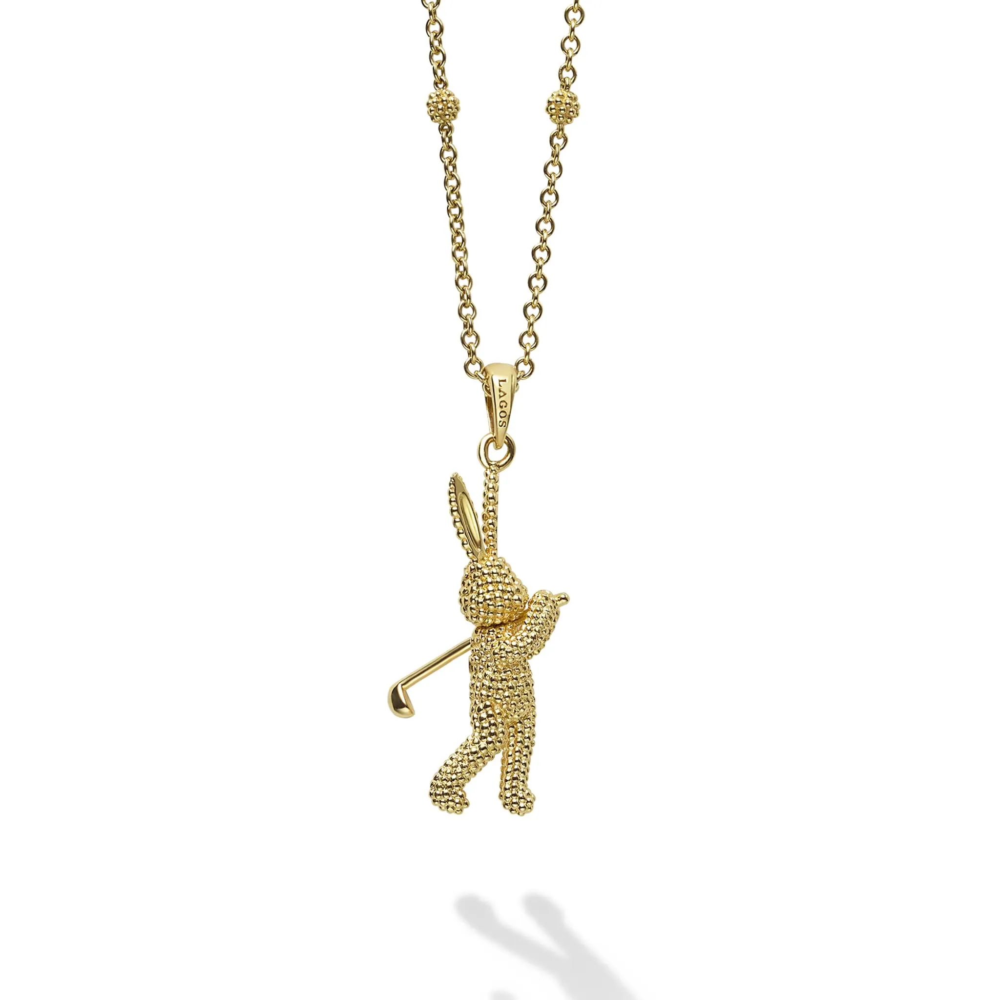 Rare Wonders 18K Gold Golf Karat Pendant Necklace sold by LAGOS