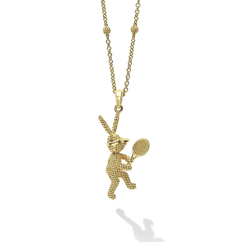 Rare Wonders 18K Gold Tennis Karat Pendant Necklace sold by LAGOS