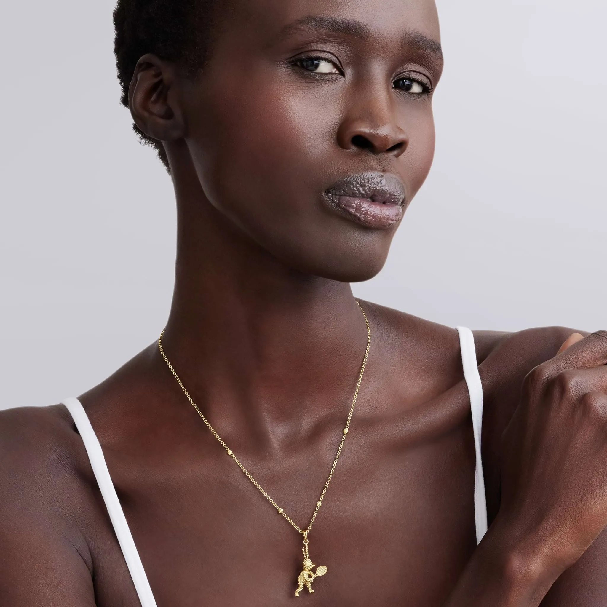 Rare Wonders 18K Gold Tennis Karat Pendant Necklace sold by LAGOS product image thumbnail 2