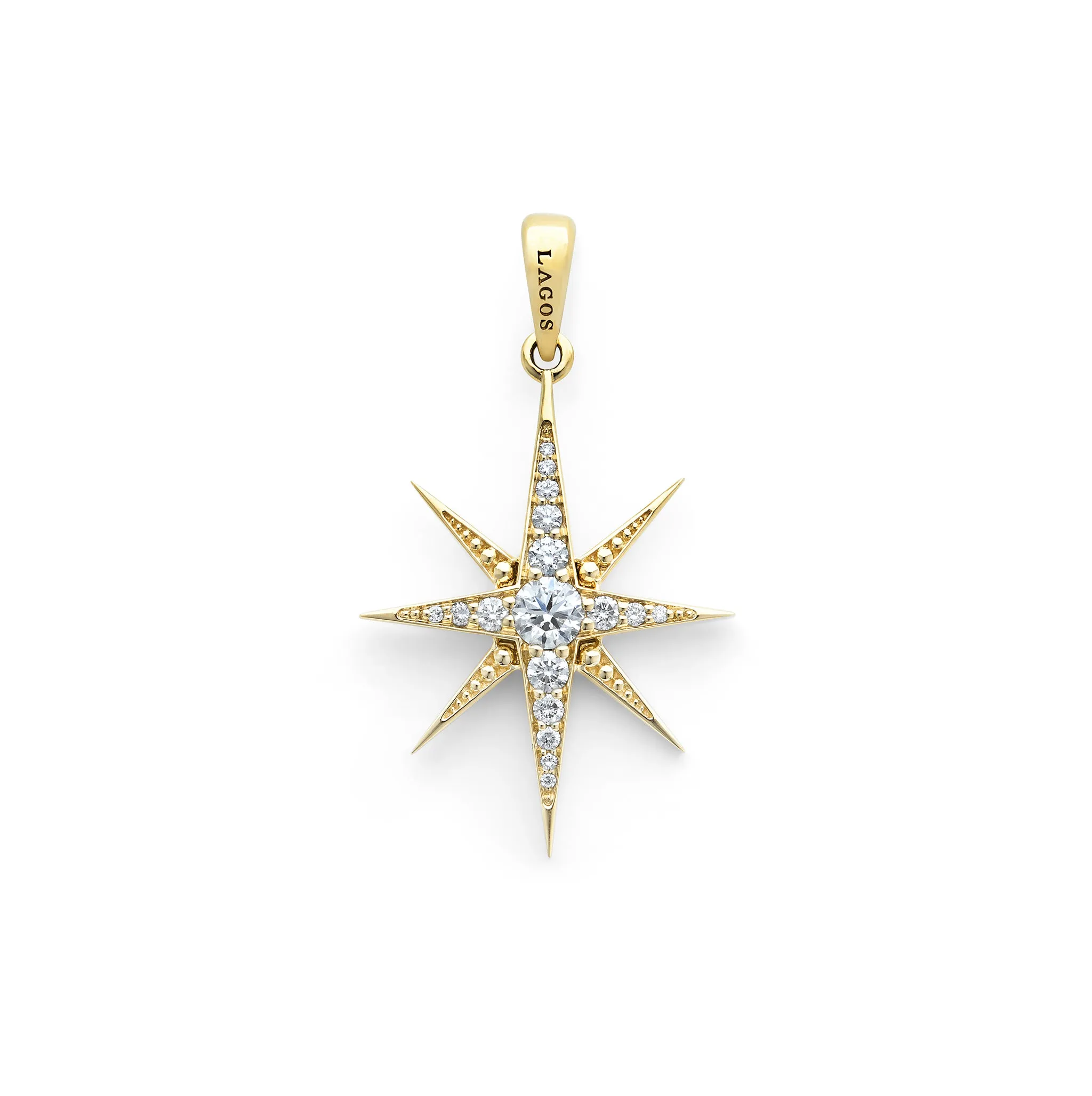 North Star 18K North Star Diamond Pendant sold by LAGOS