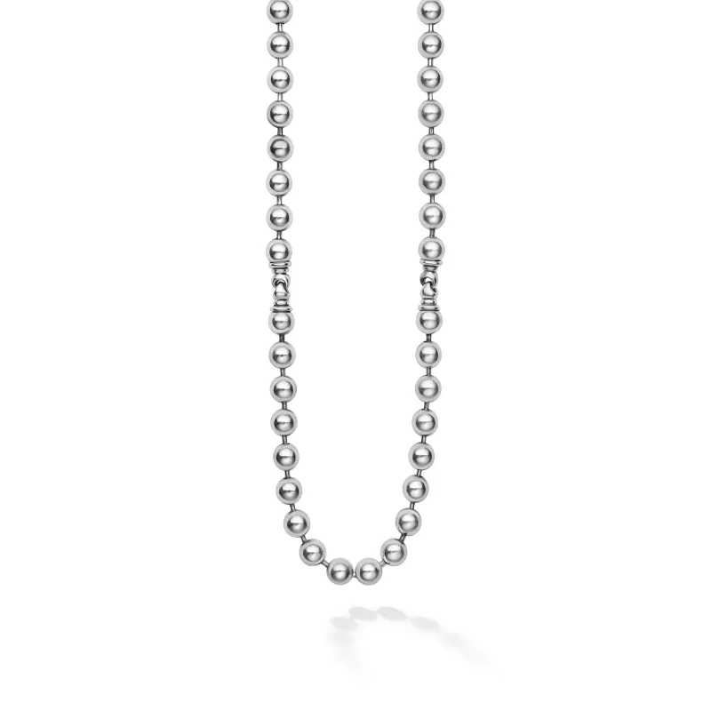 Anthem Caviar Beaded Chain Necklace | 8mm sold by LAGOS