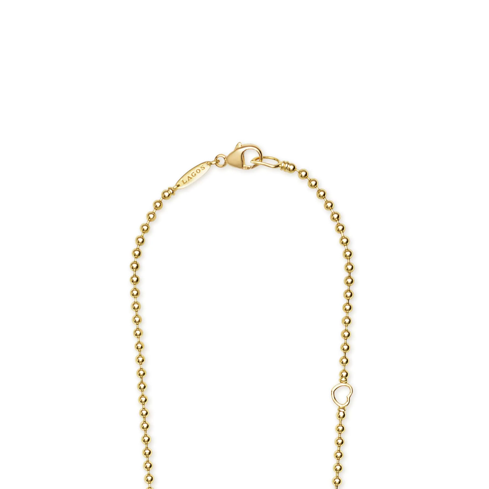 18K Gold Diamond Small Circle Pendant Necklace (Studio) sold by LAGOS product image thumbnail 5