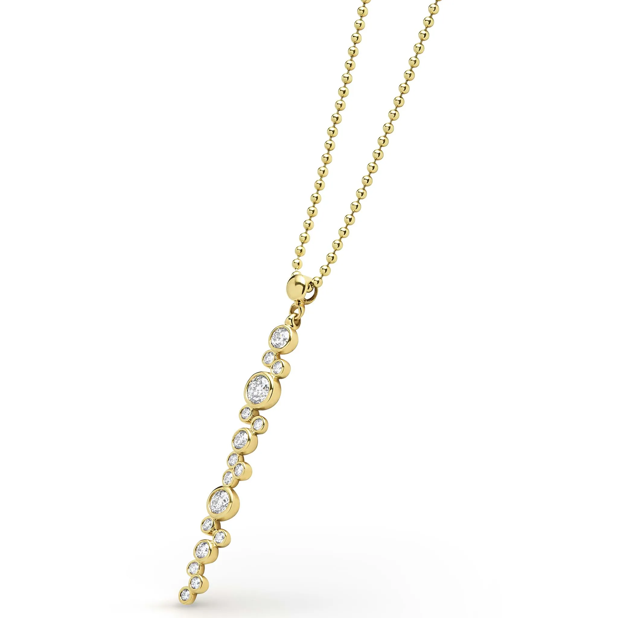 18K Gold Diamond Linear Necklace (Studio) sold by LAGOS product image thumbnail 4