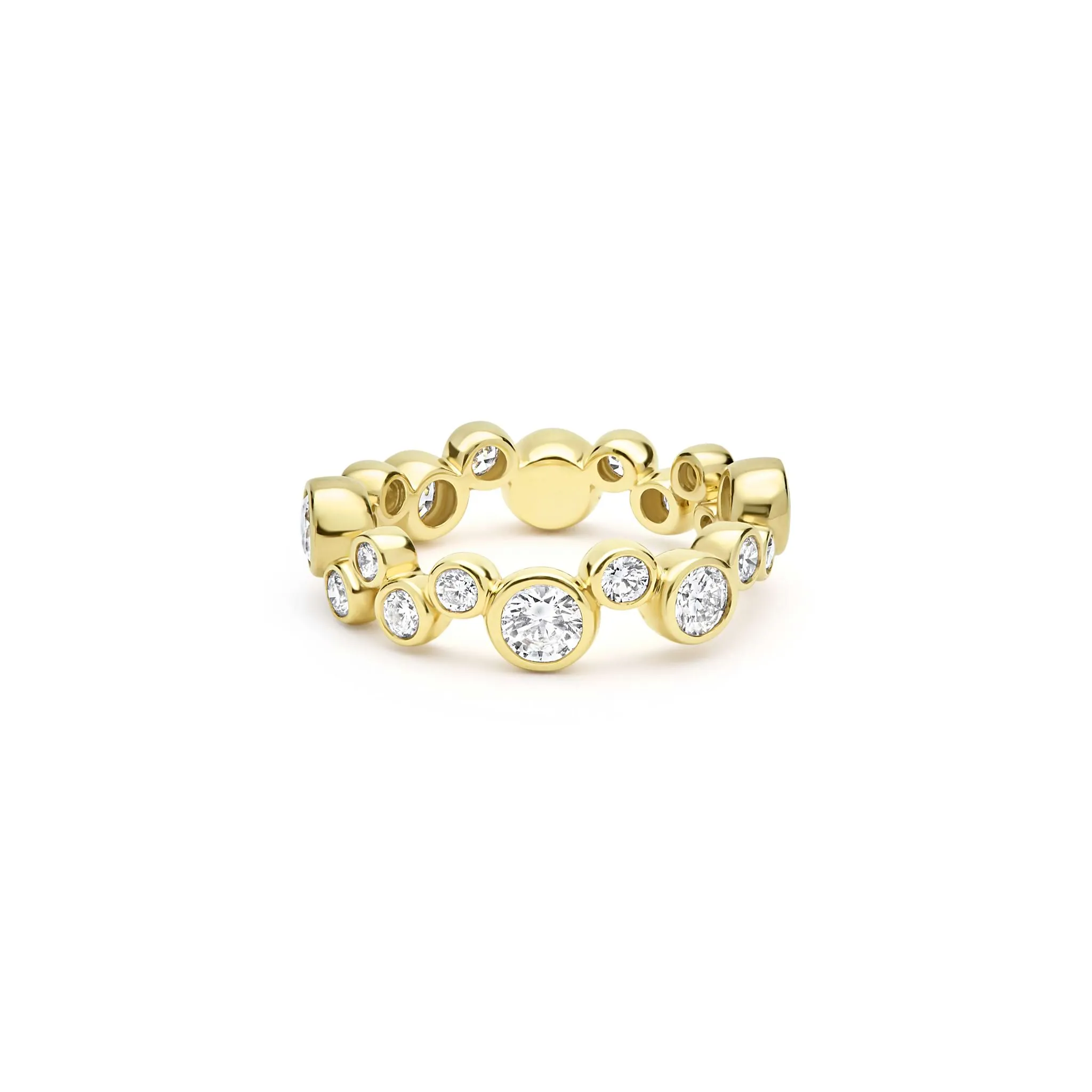 18K Gold Diamond Stacking Ring (Studio) sold by LAGOS product image thumbnail 5