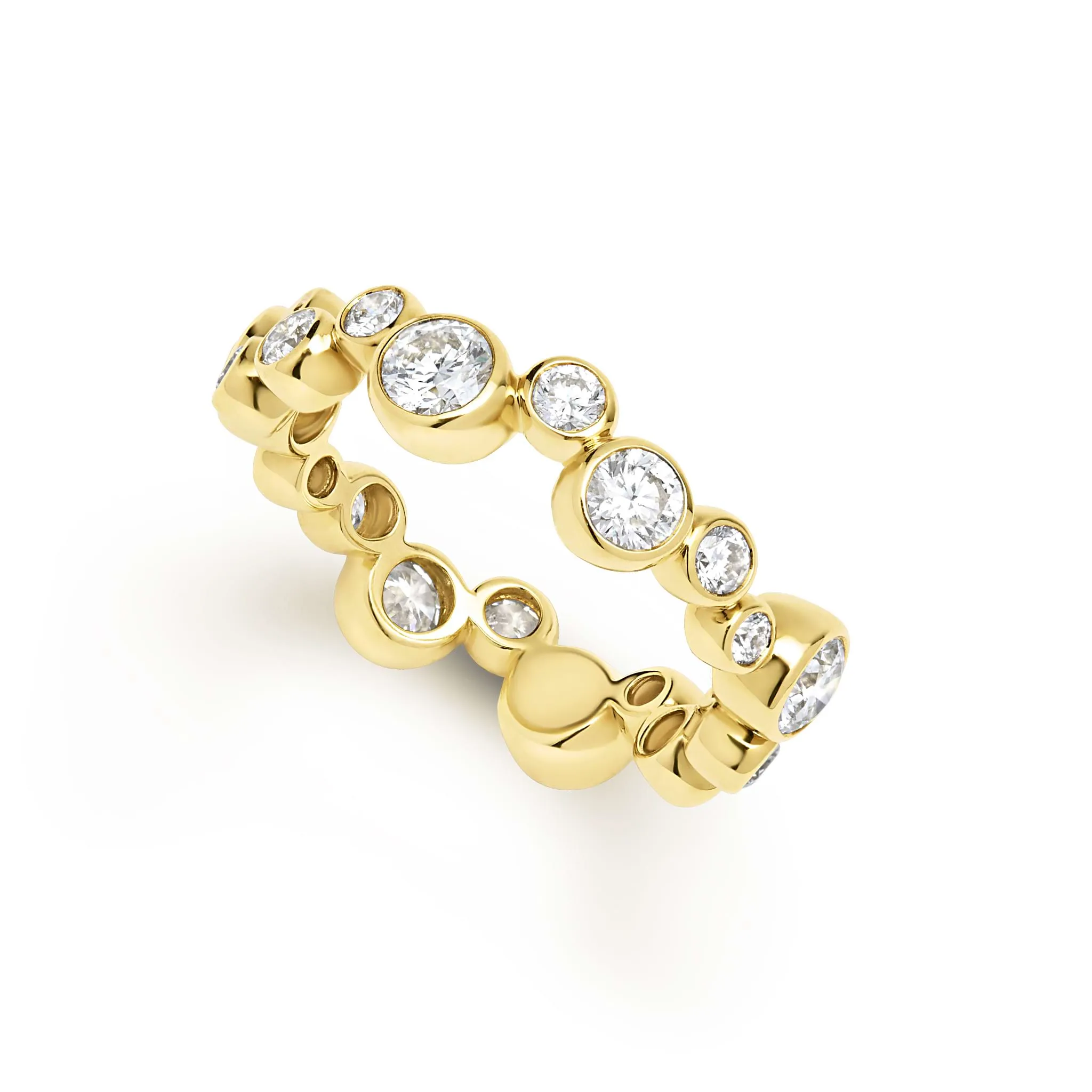 18K Gold Diamond Stacking Ring (Studio) sold by LAGOS