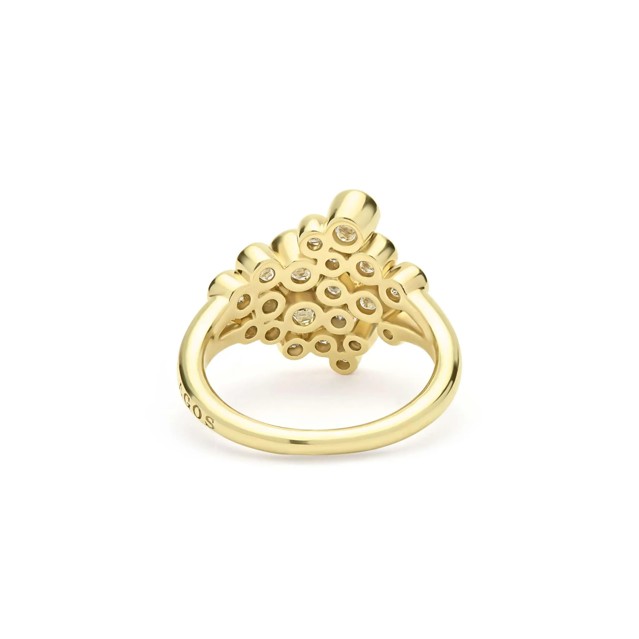 18K Gold Diamond Large Cluster Ring (Studio) sold by LAGOS product image thumbnail 5