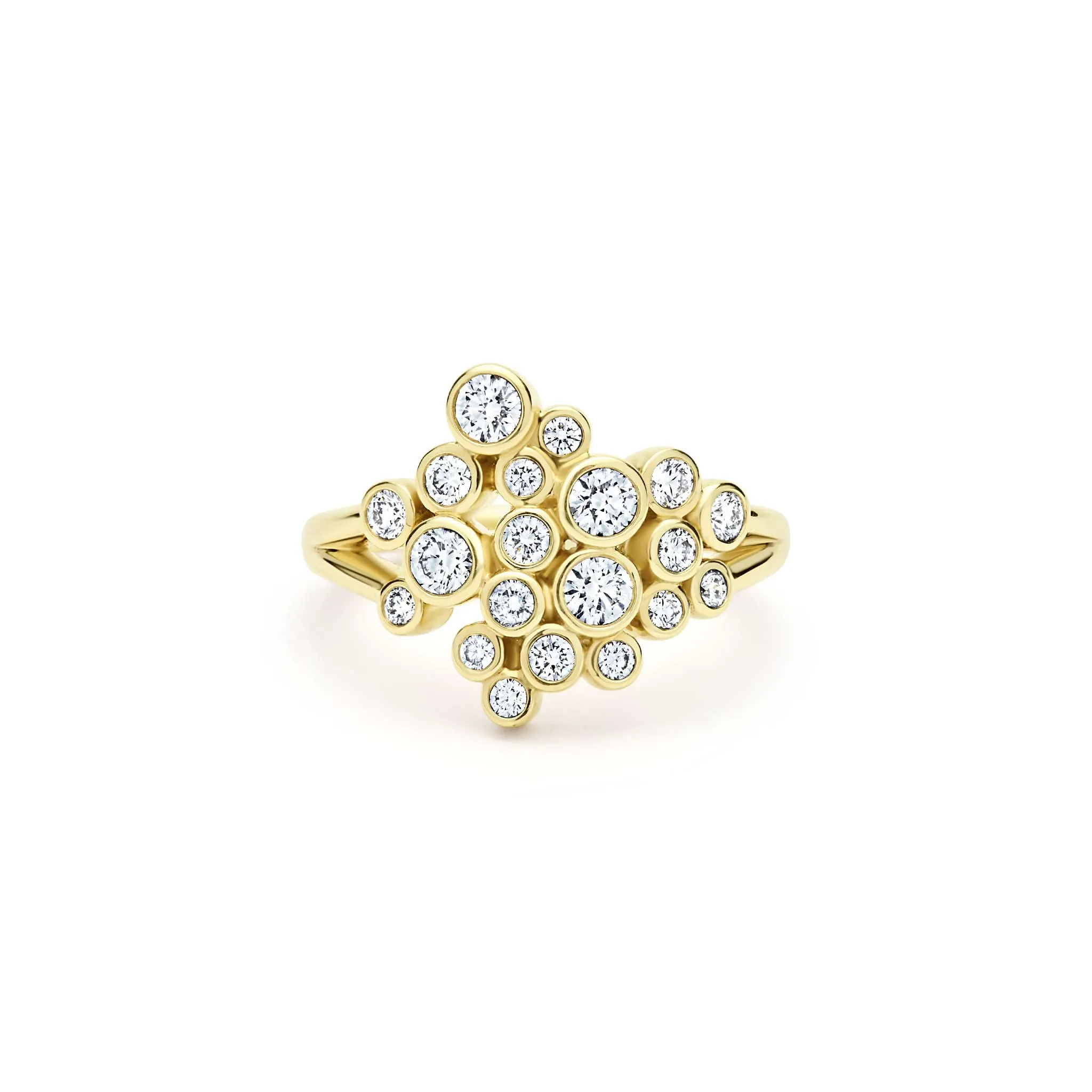 18K Gold Diamond Large Cluster Ring (Studio) sold by LAGOS product image thumbnail 3