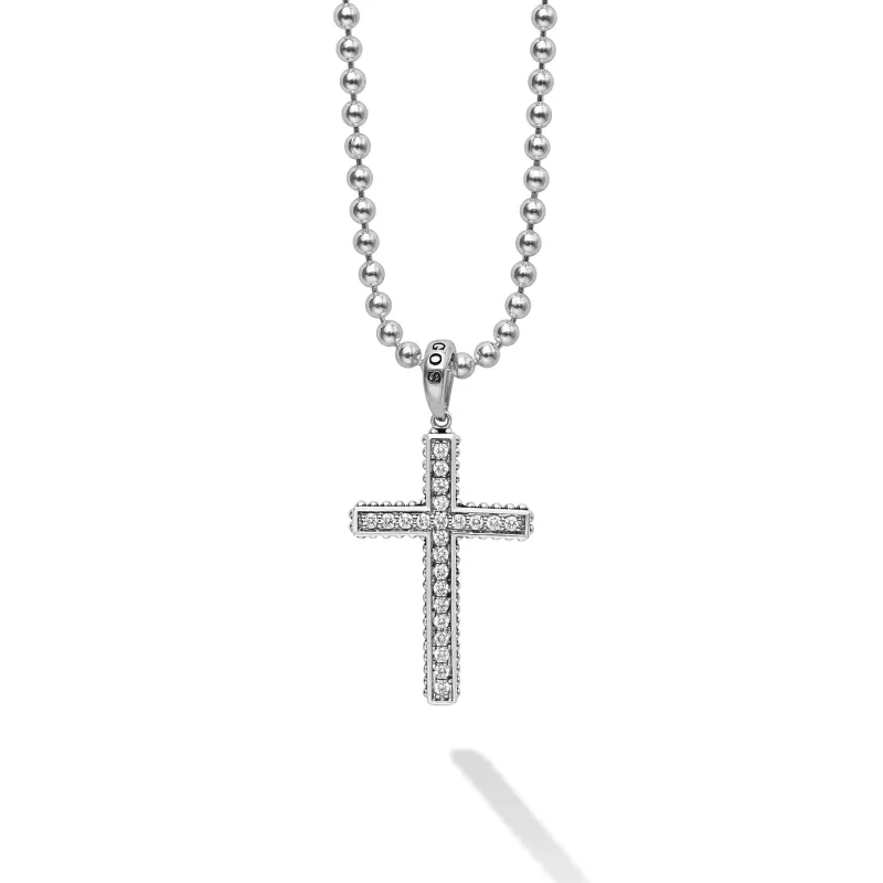 Anthem Diamond Cross Amulet Necklace sold by LAGOS