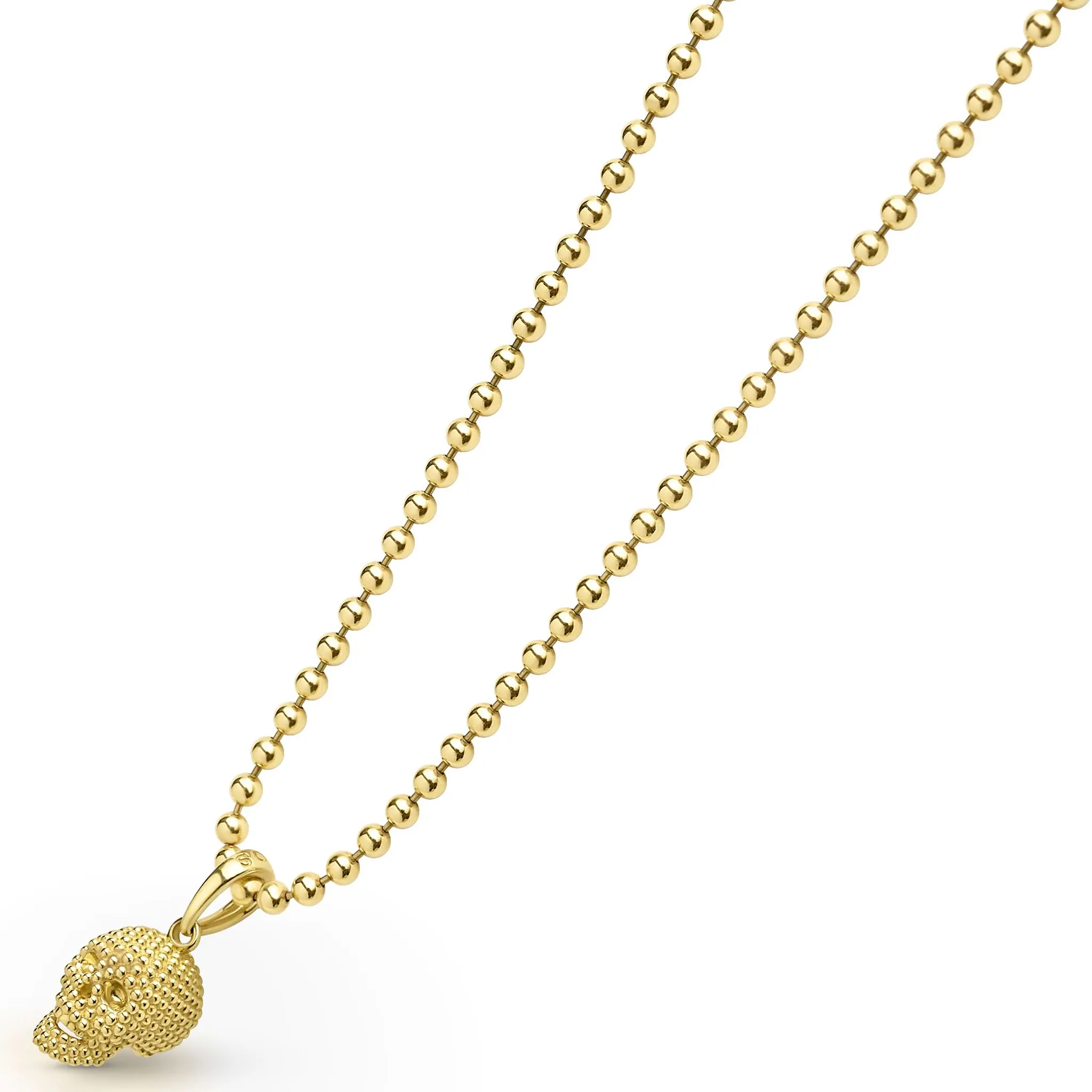 Anthem 18K Gold Skull Amulet Necklace sold by LAGOS product image thumbnail 4