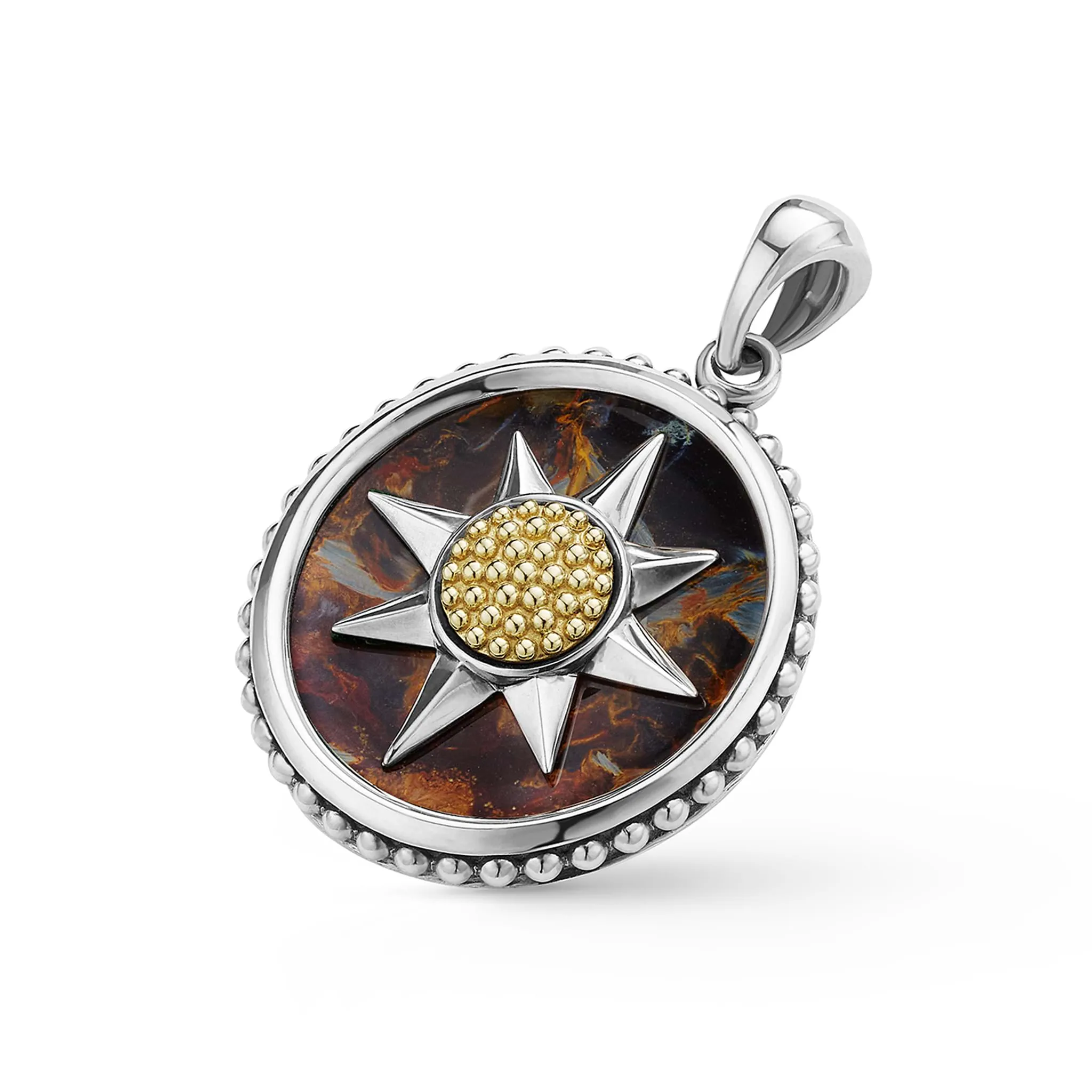 Anthem Two-Tone Pietersite Circle Burst Amulet sold by LAGOS product image thumbnail 3