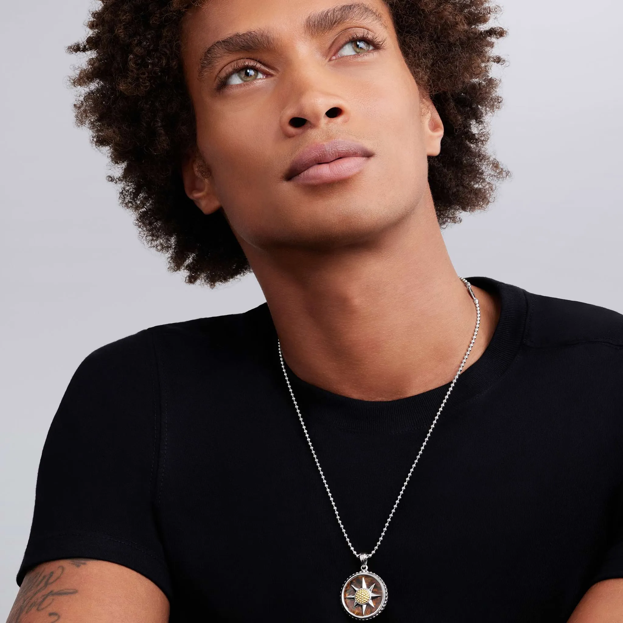 Anthem Two-Tone Pietersite Circle Burst Amulet sold by LAGOS product image thumbnail 2