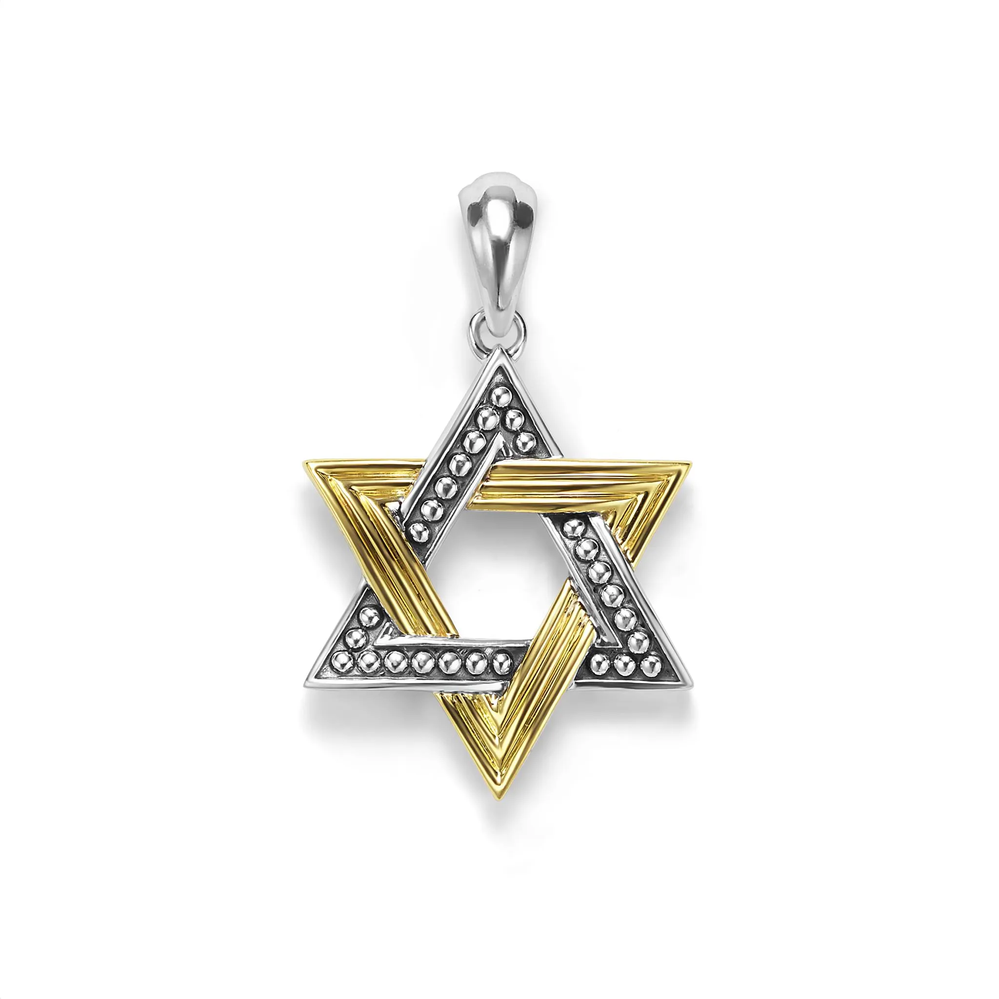 Anthem Two-Tone Star of David Amulet sold by LAGOS