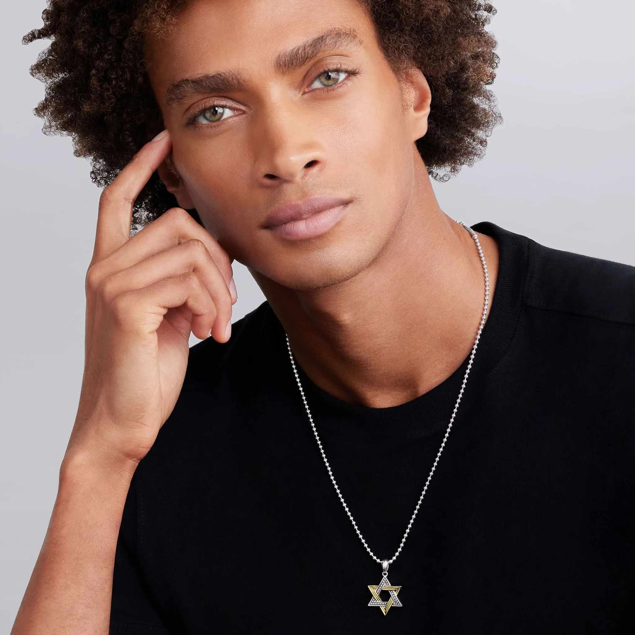 Anthem Two-Tone Star of David Amulet sold by LAGOS product image thumbnail 2